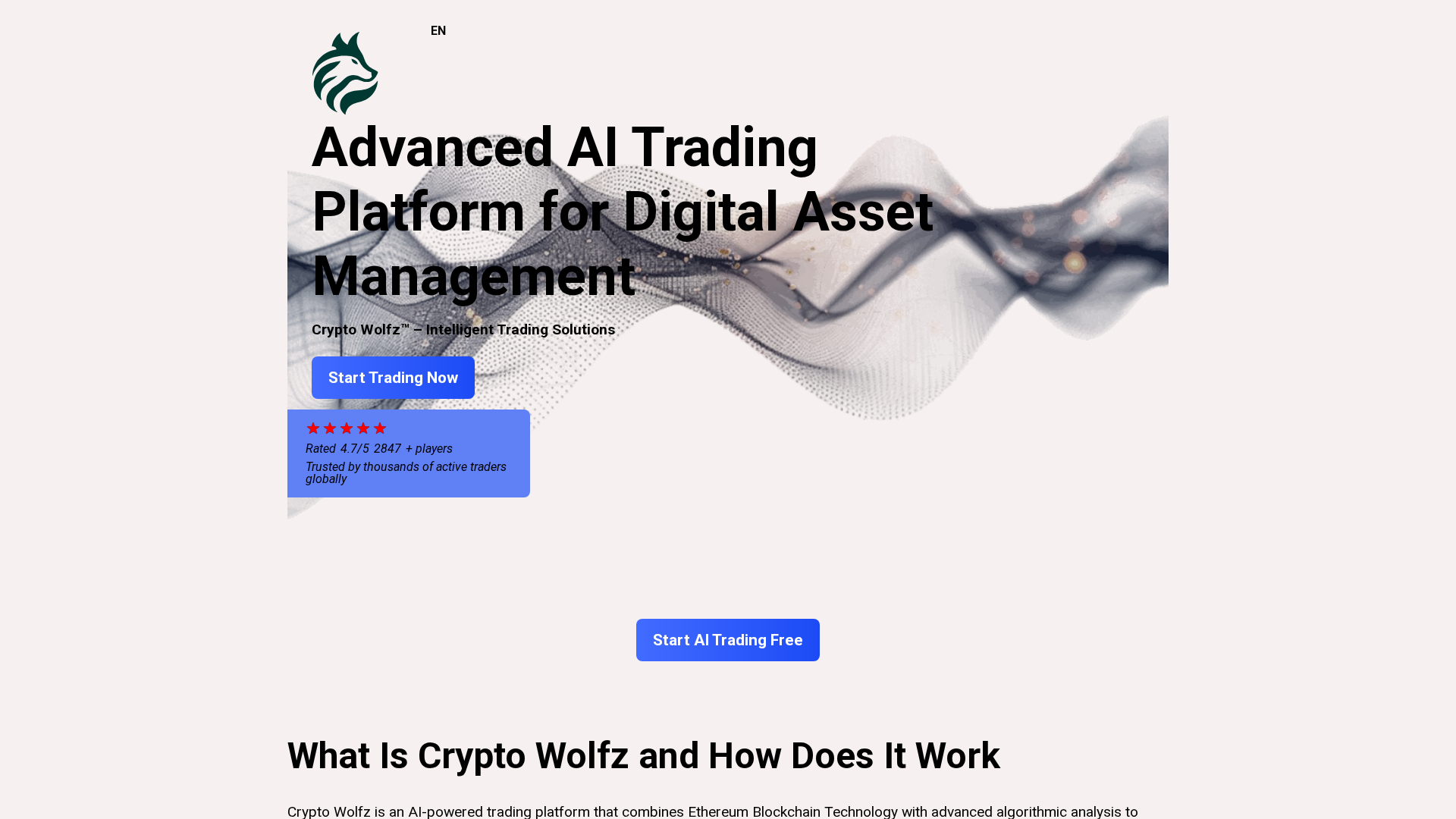 Screenshot of cryptowolfz.pro
