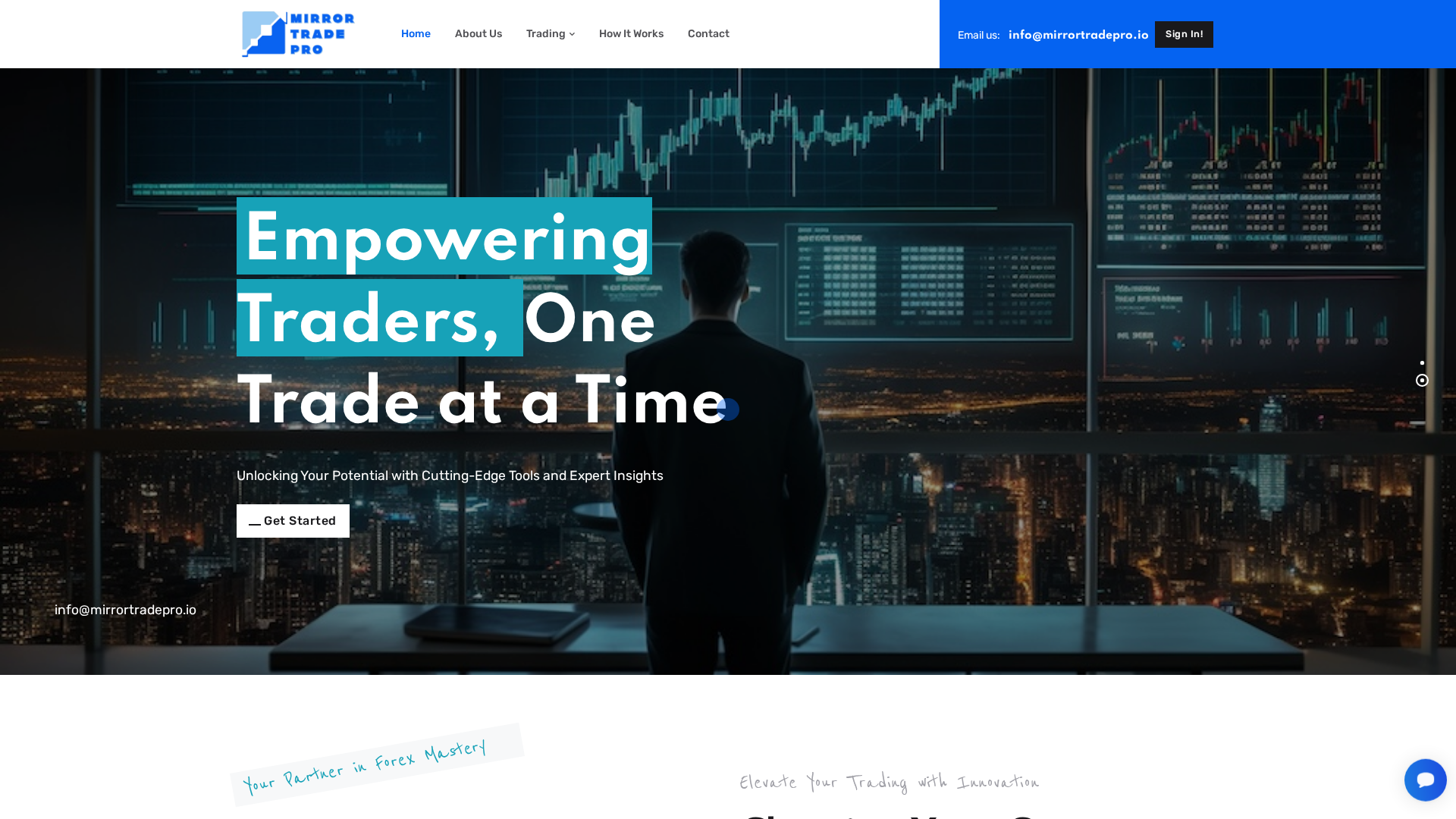 Screenshot of mirrortradepro.io