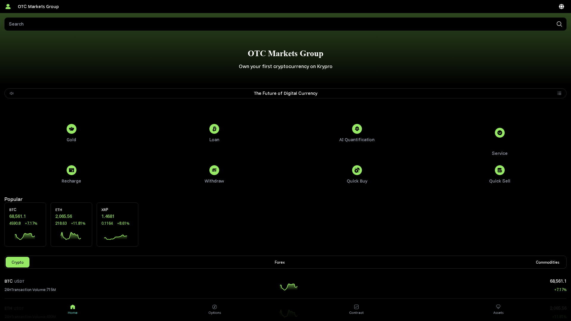 Screenshot of kryproas.com
