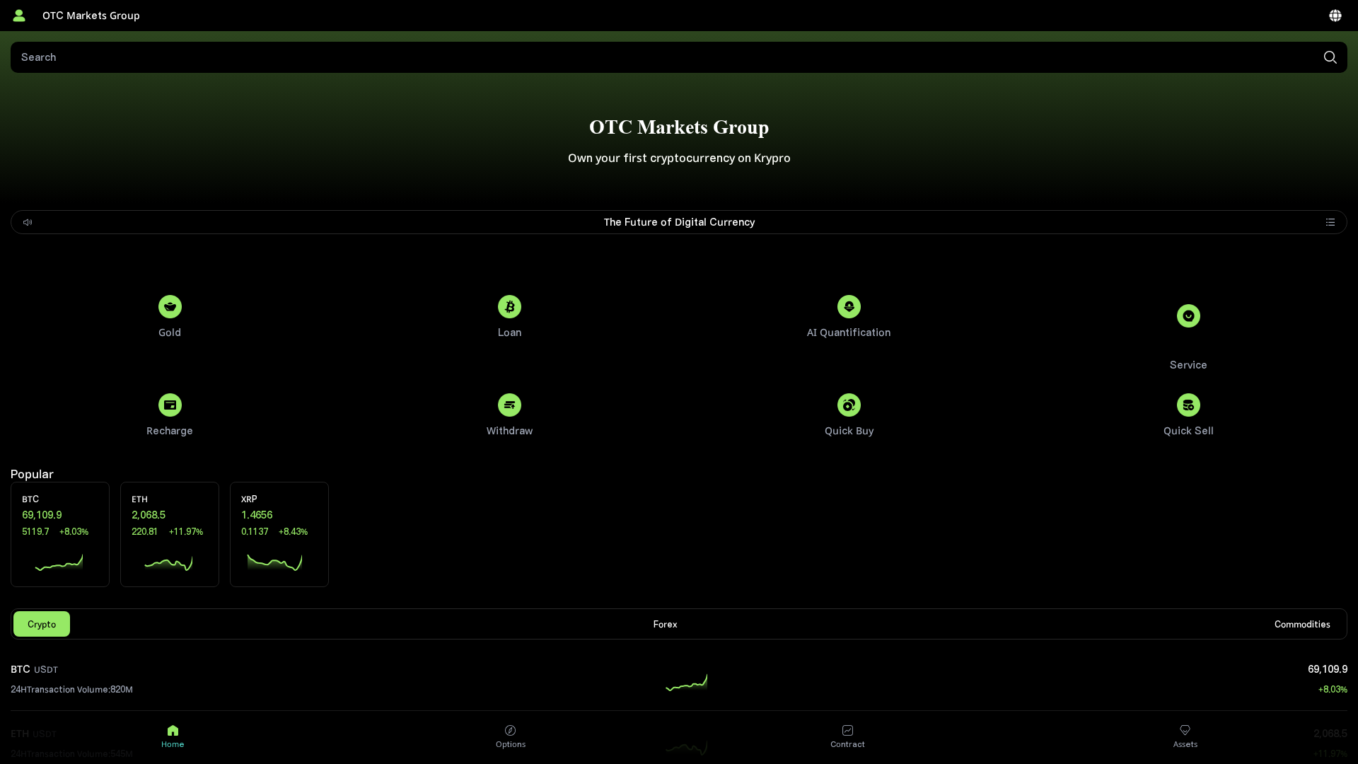 Screenshot of kryprobe.com
