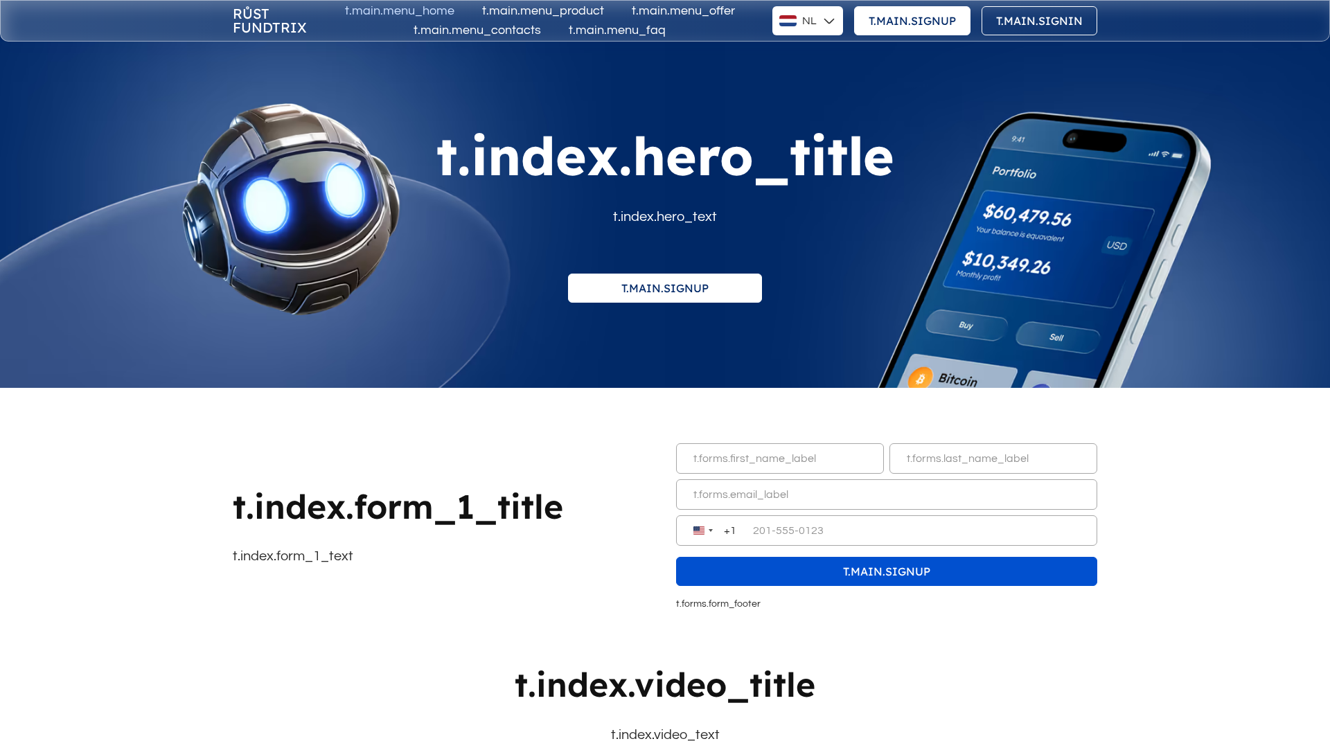 Screenshot of rustfundtrix.com