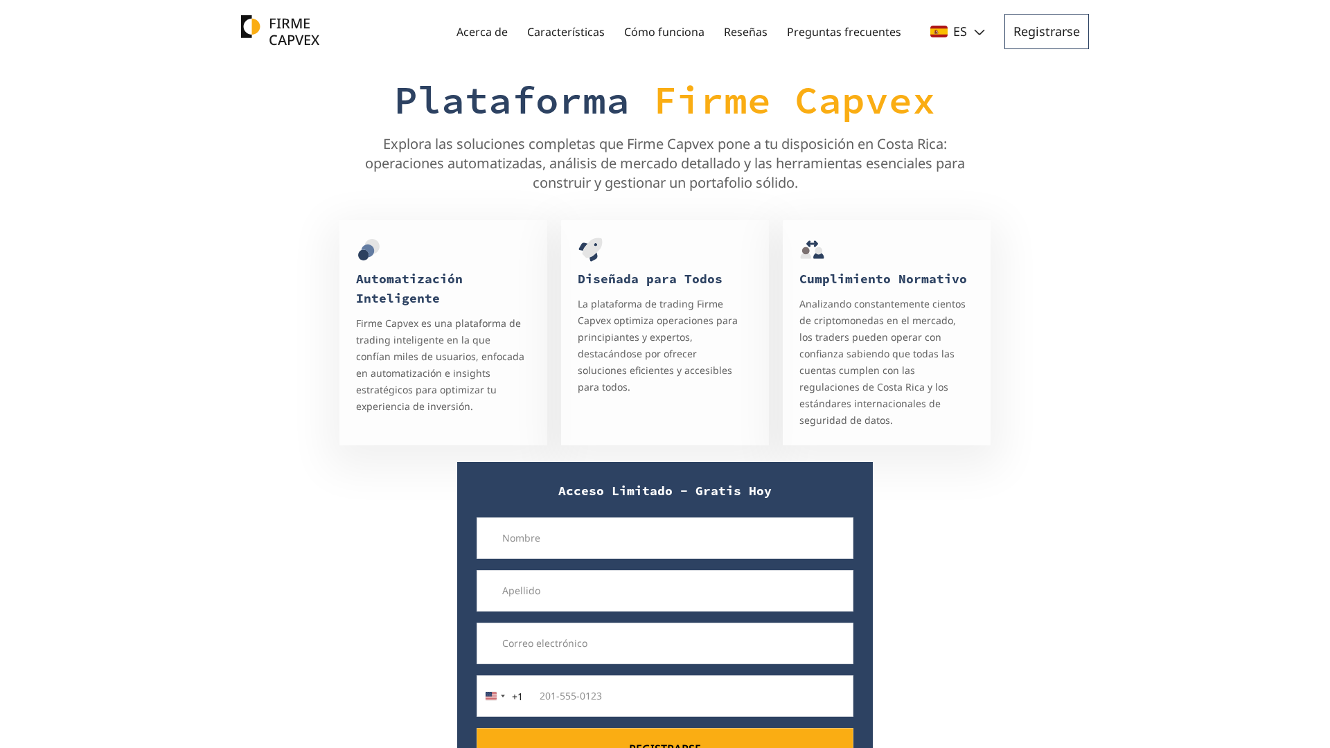 Screenshot of firme-capvex.com