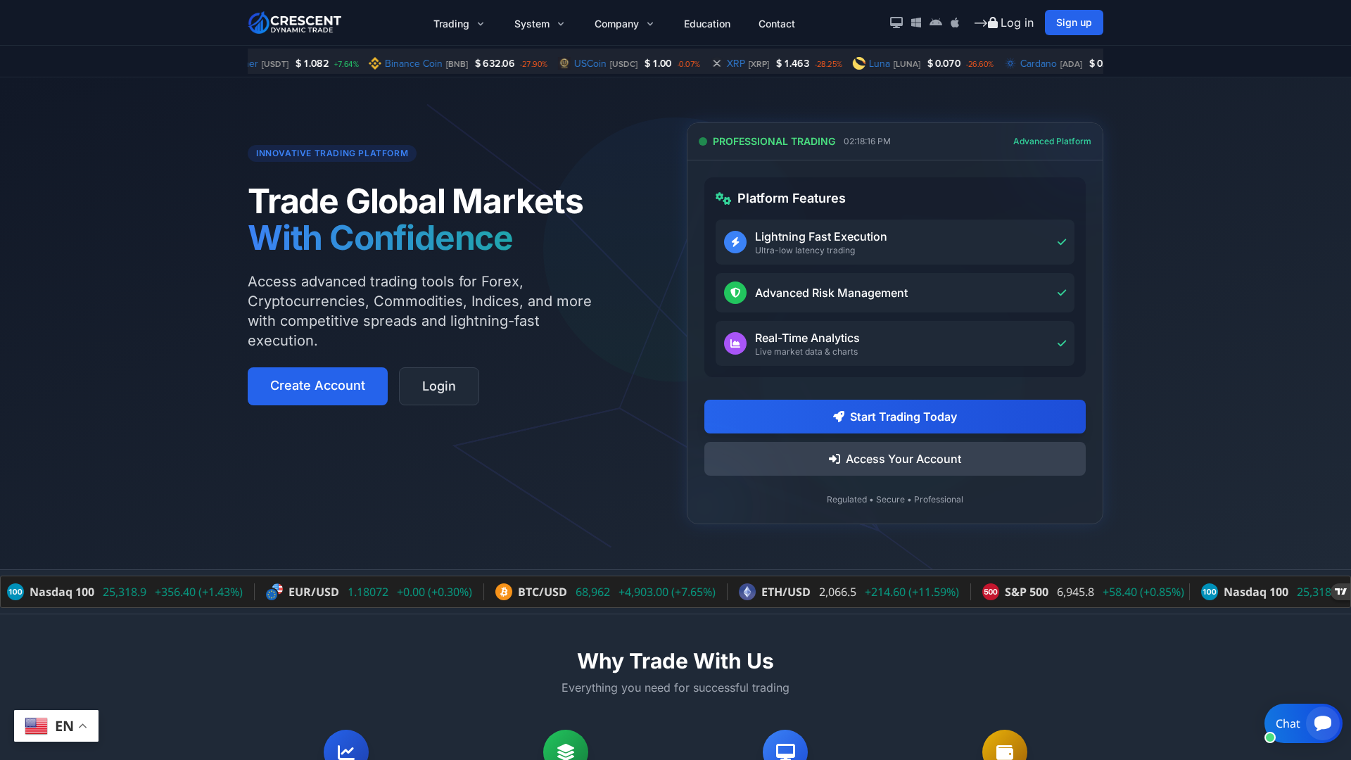 Screenshot of crescentdynamicfx.com