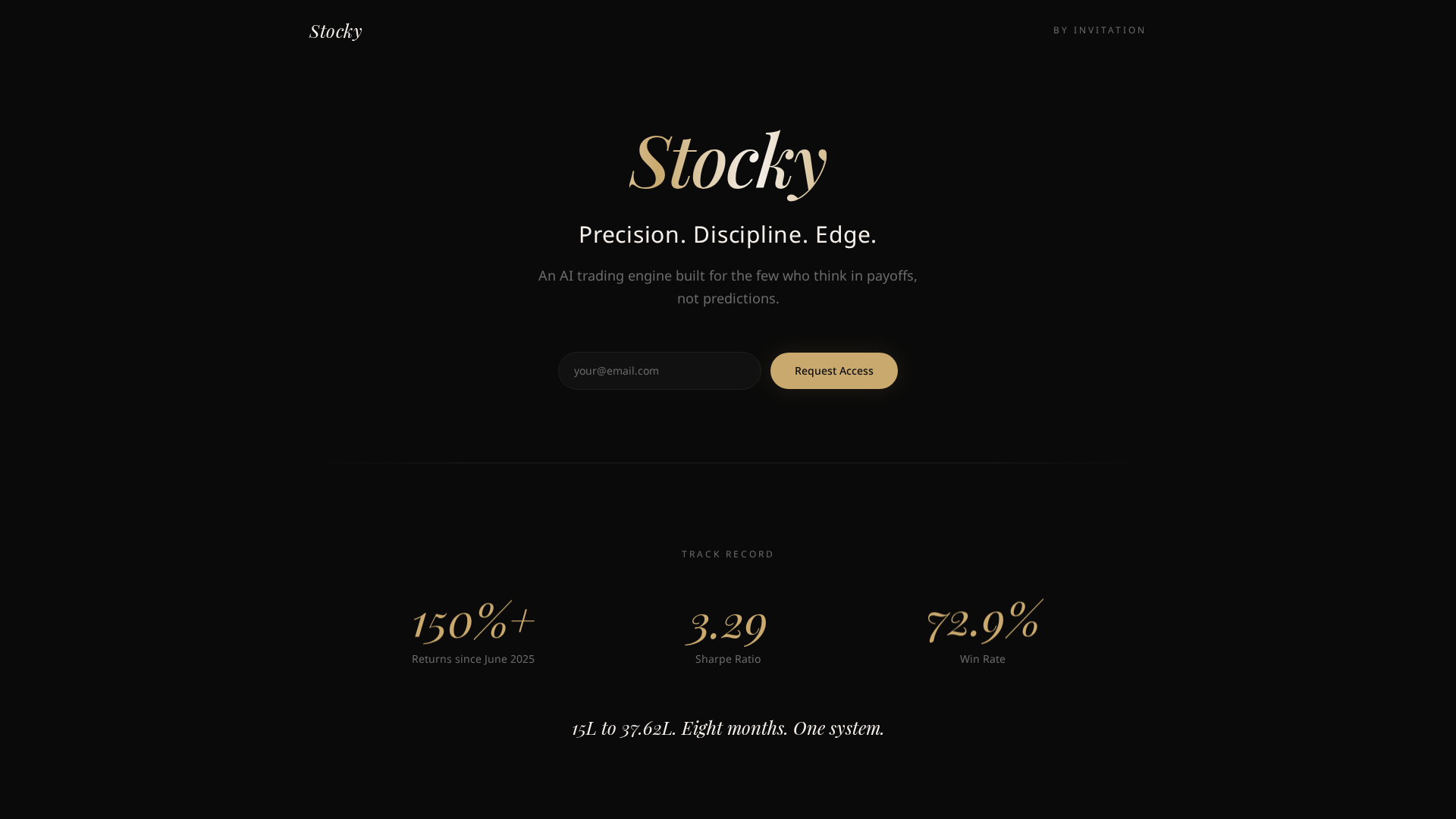 Screenshot of stockyai.xyz