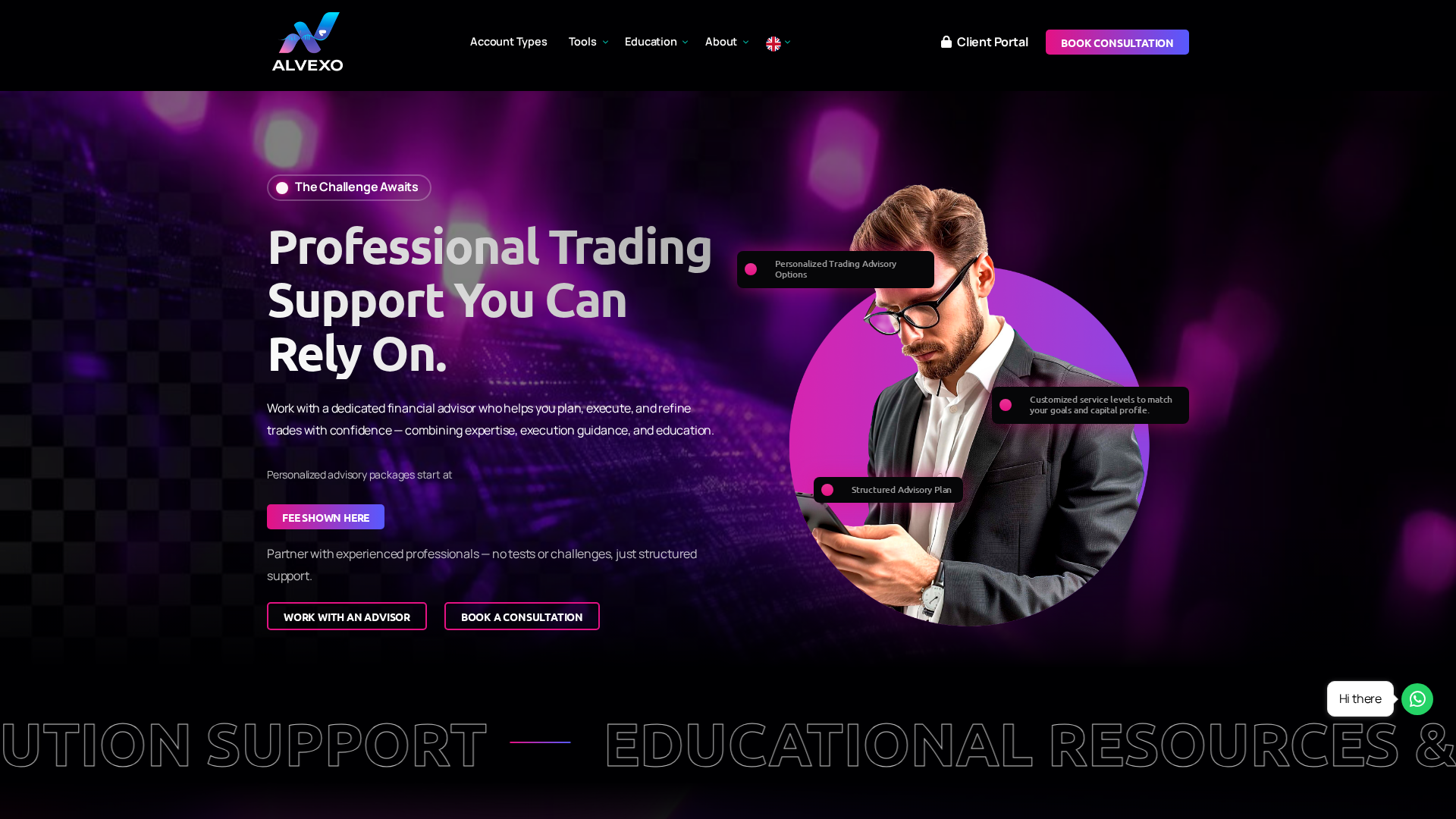 Screenshot of alvexo.ai