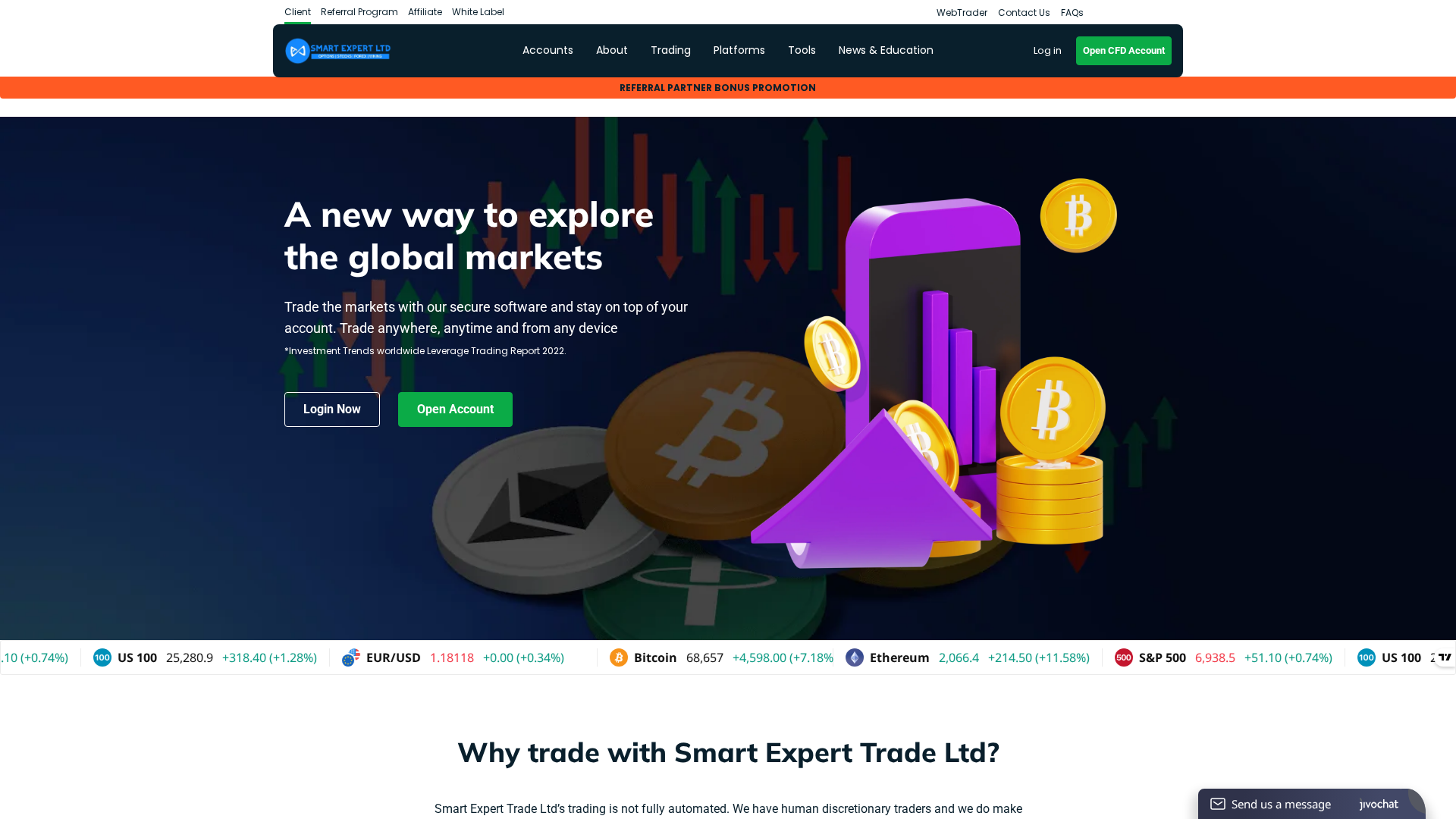 Screenshot of smartexpertradeltd.com