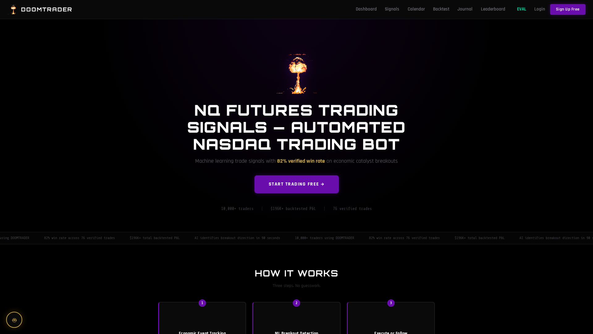 Screenshot of doomtrader.com