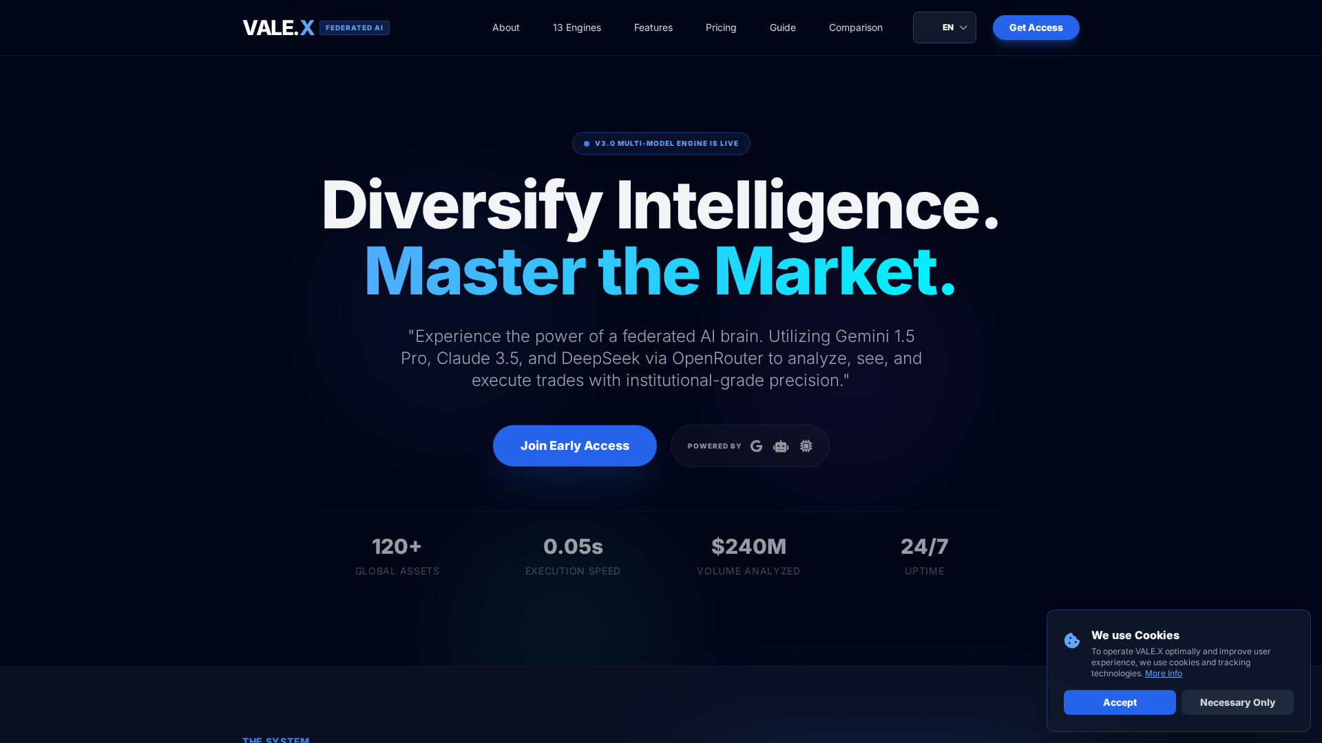 Screenshot of vale-x-trade.ai