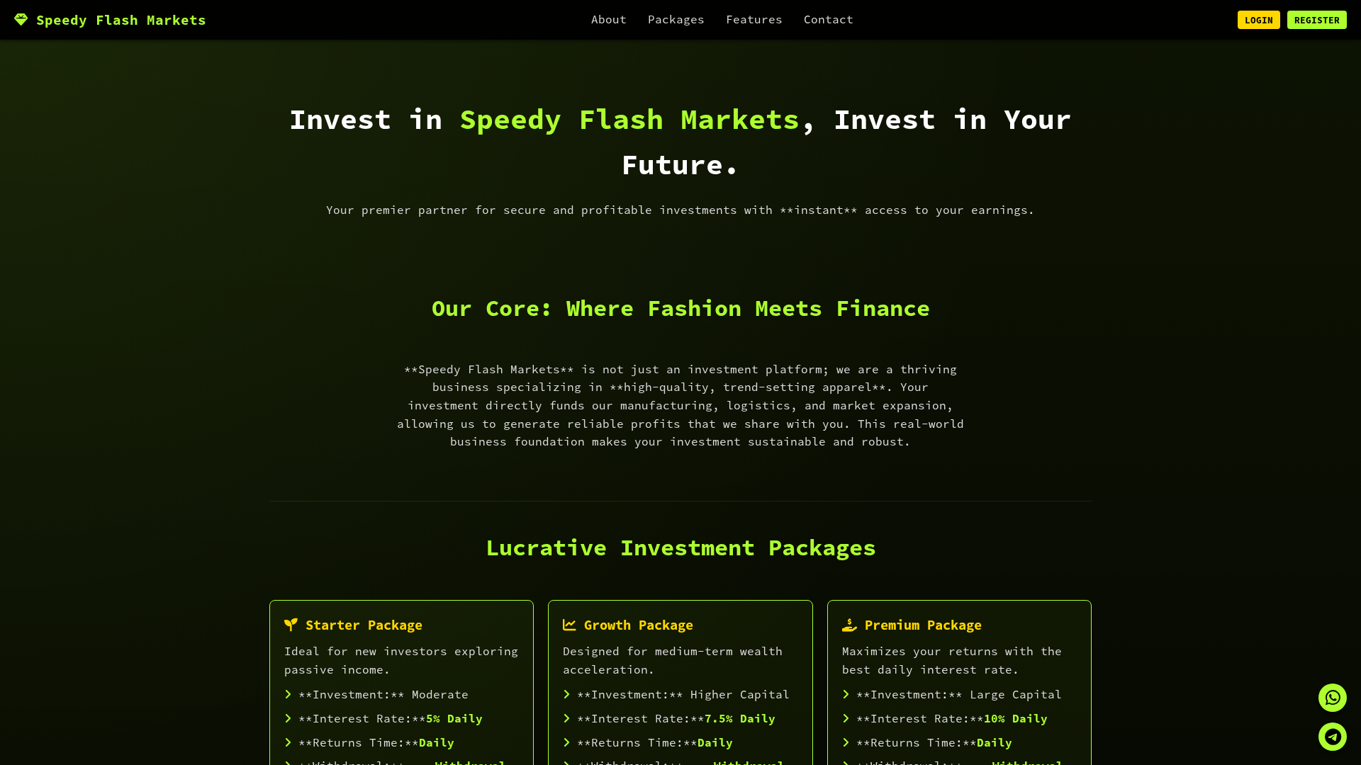 Screenshot of speedyflashmarkets.co.ke