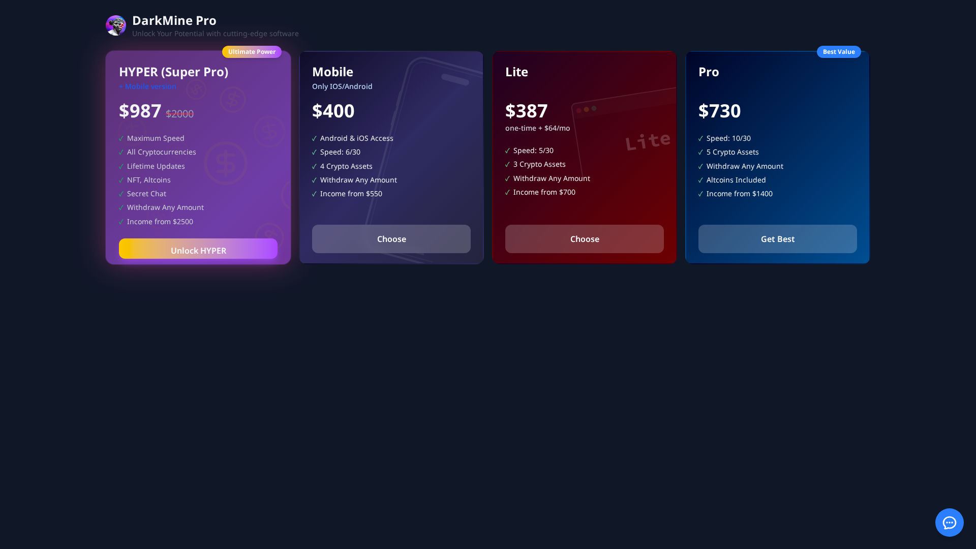 Screenshot of darkmine.pro