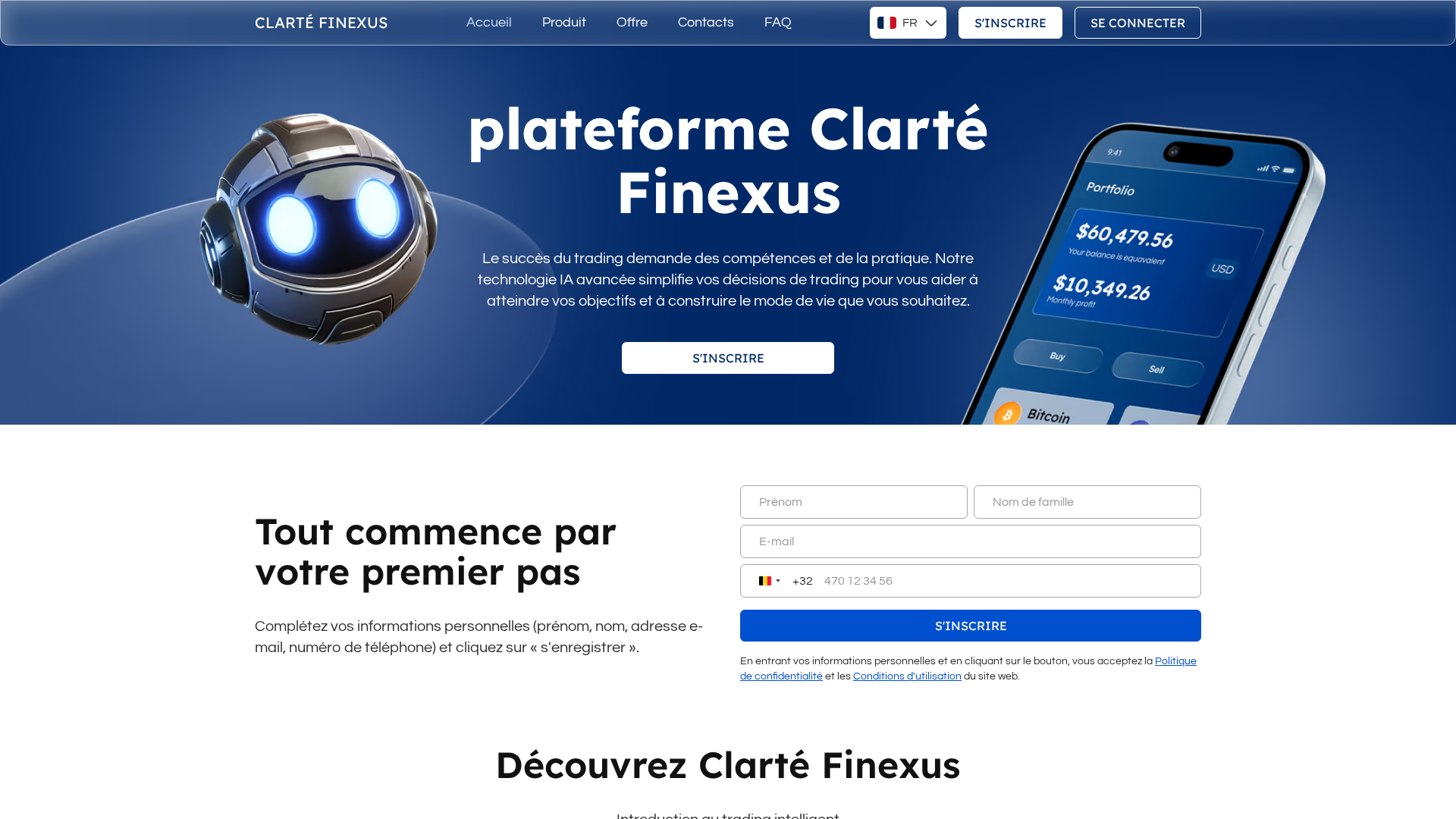 Screenshot of clarte-finexus.com