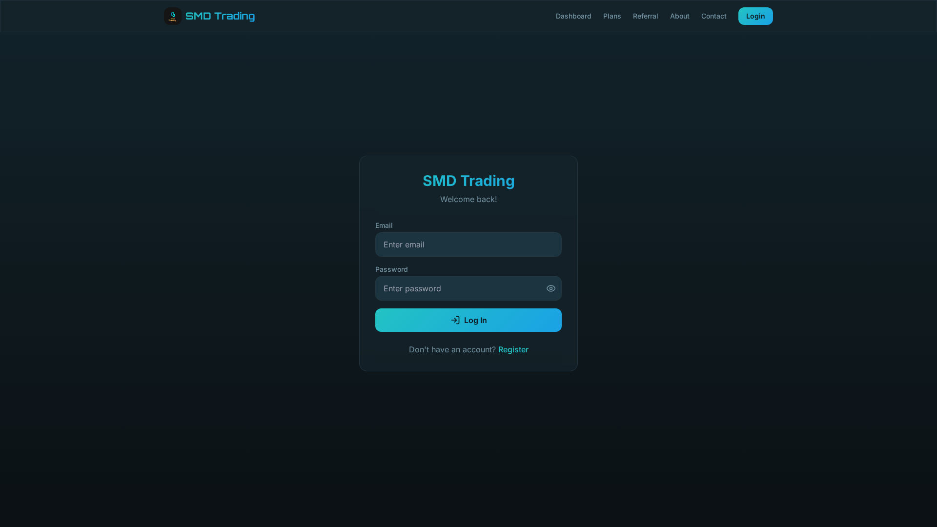 Screenshot of smdtrading.xyz