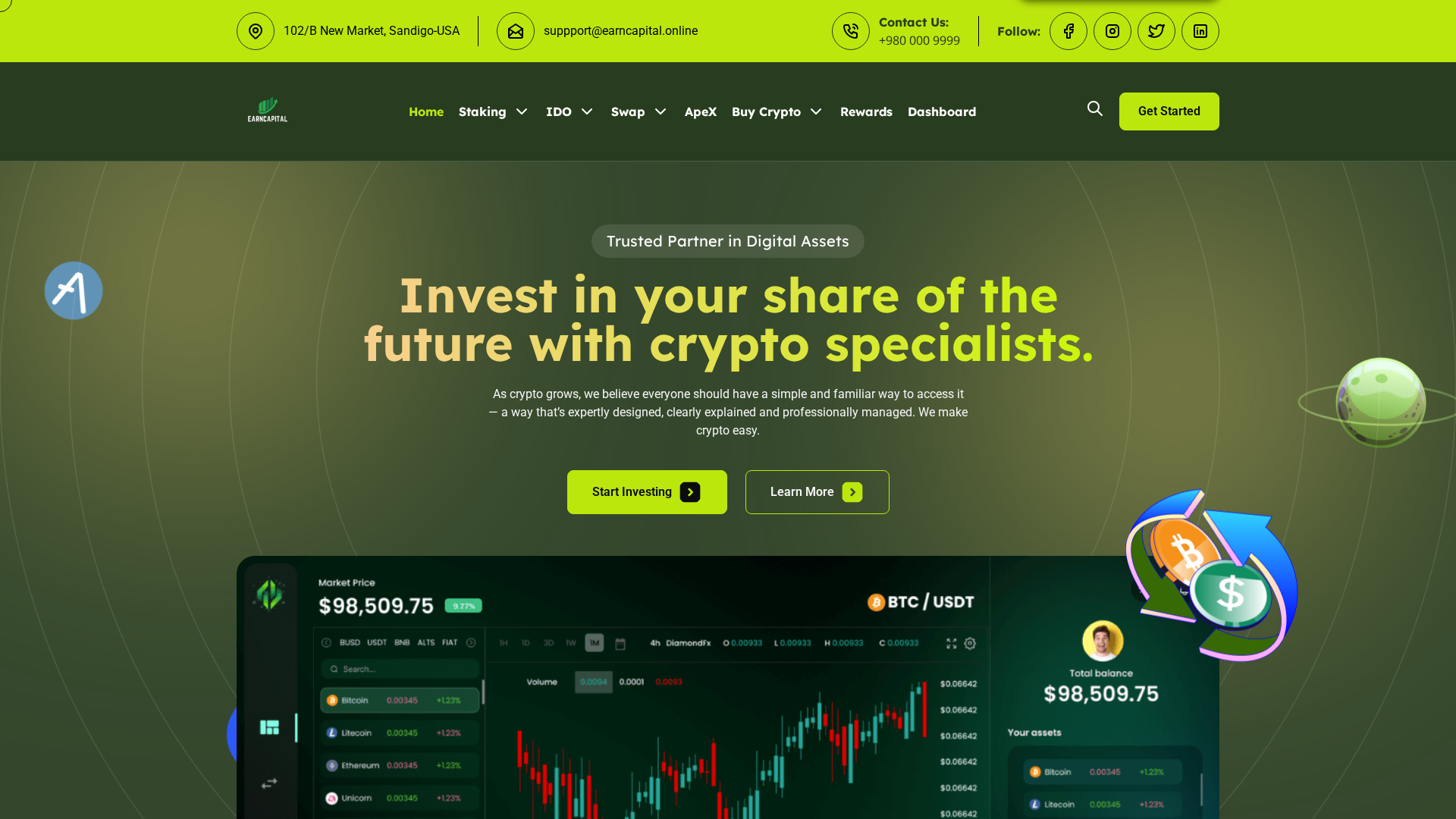 Screenshot of earncapital.online