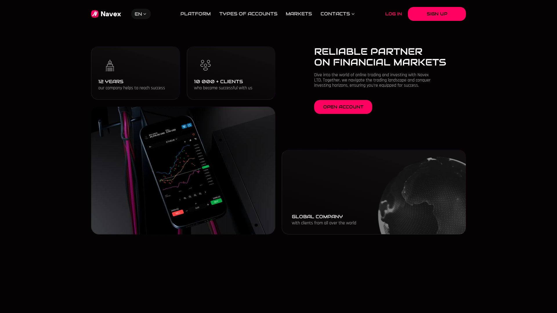 Screenshot of navexltd.com