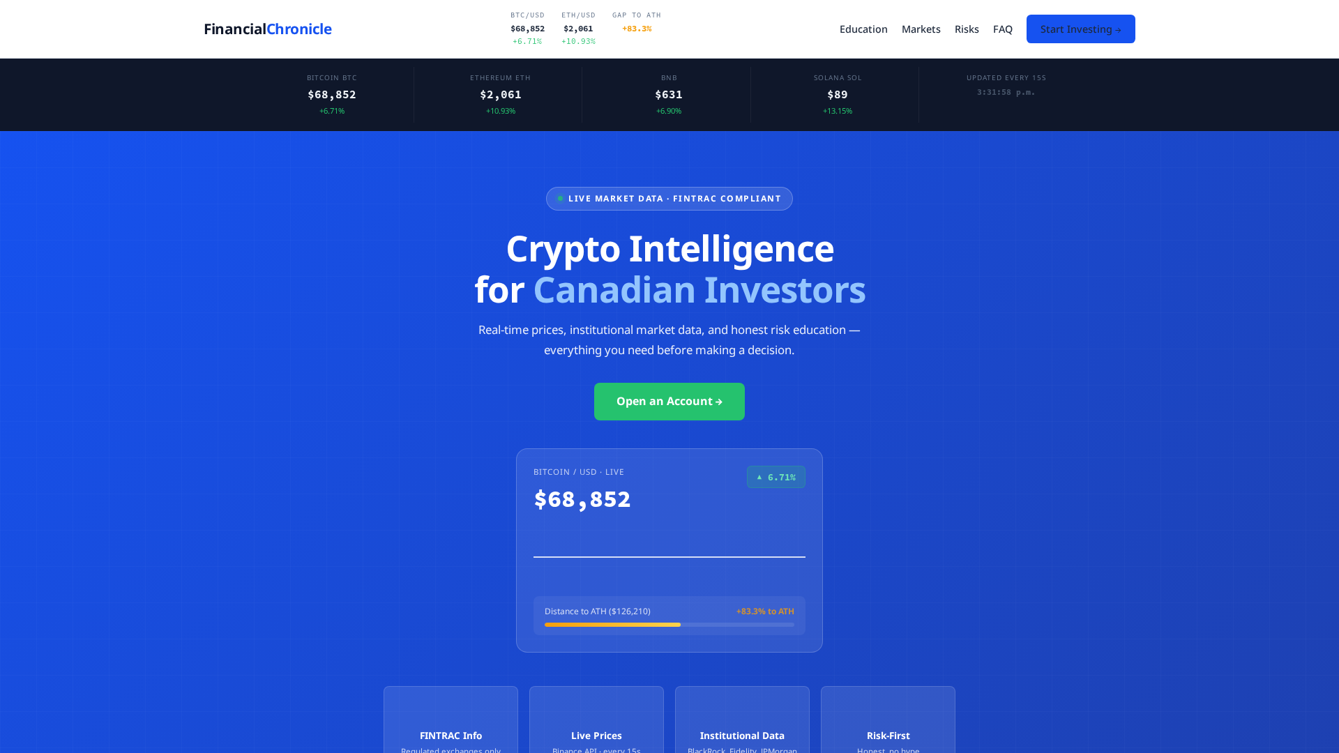 Screenshot of financialchronicle.business