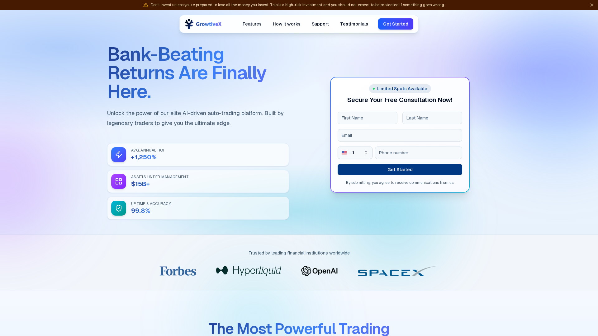 Screenshot of growtivex.com