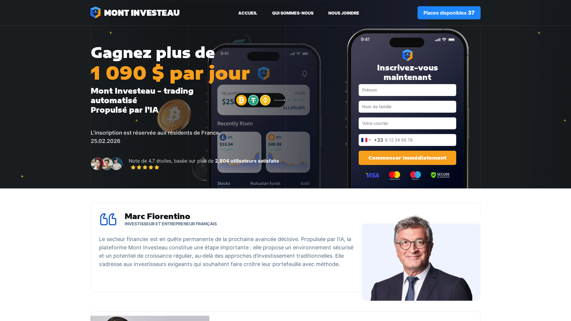 Screenshot of mont-investeau.com