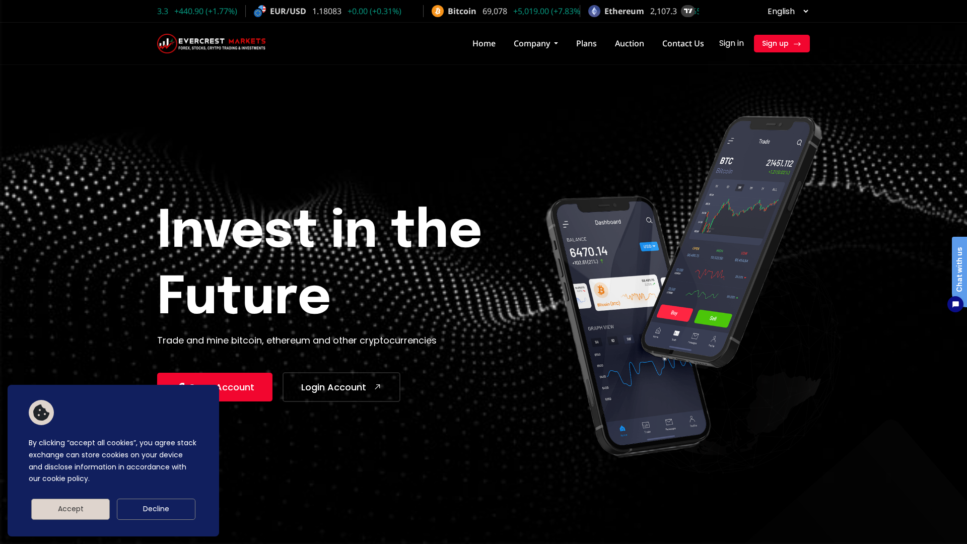 Screenshot of evercrestmarket.com