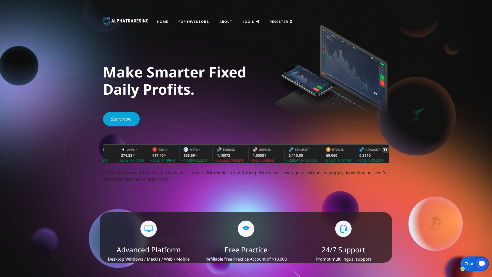 Screenshot of alphatradesinc.com