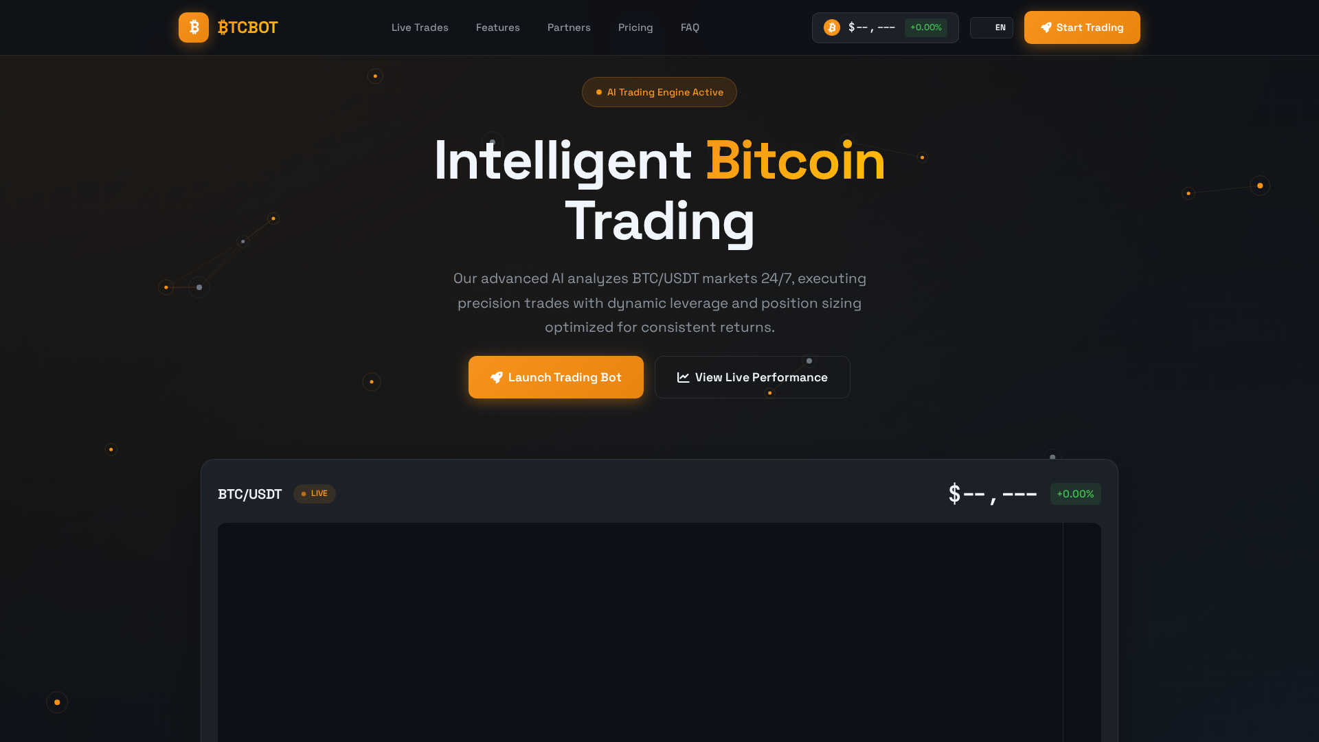 Screenshot of btcbot.trade
