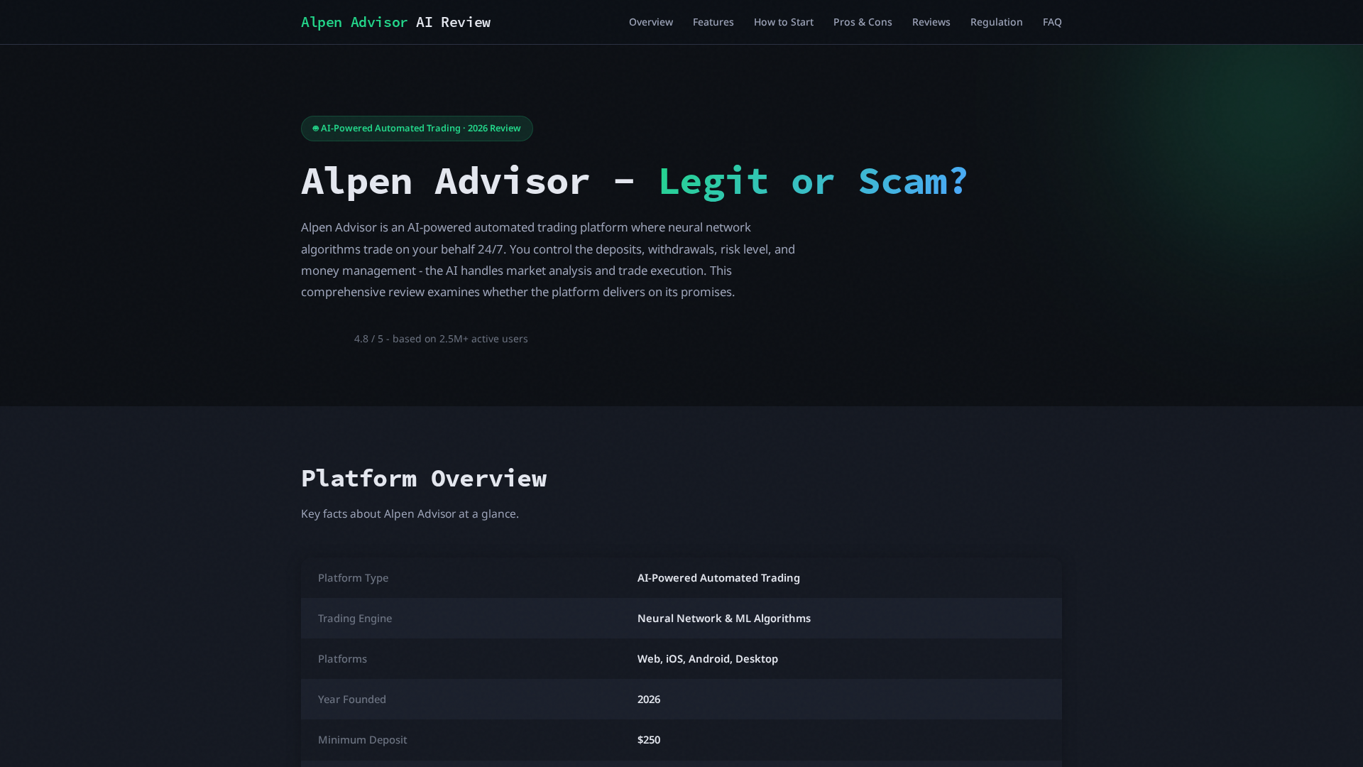 Screenshot of alpenadvisor-invest.com