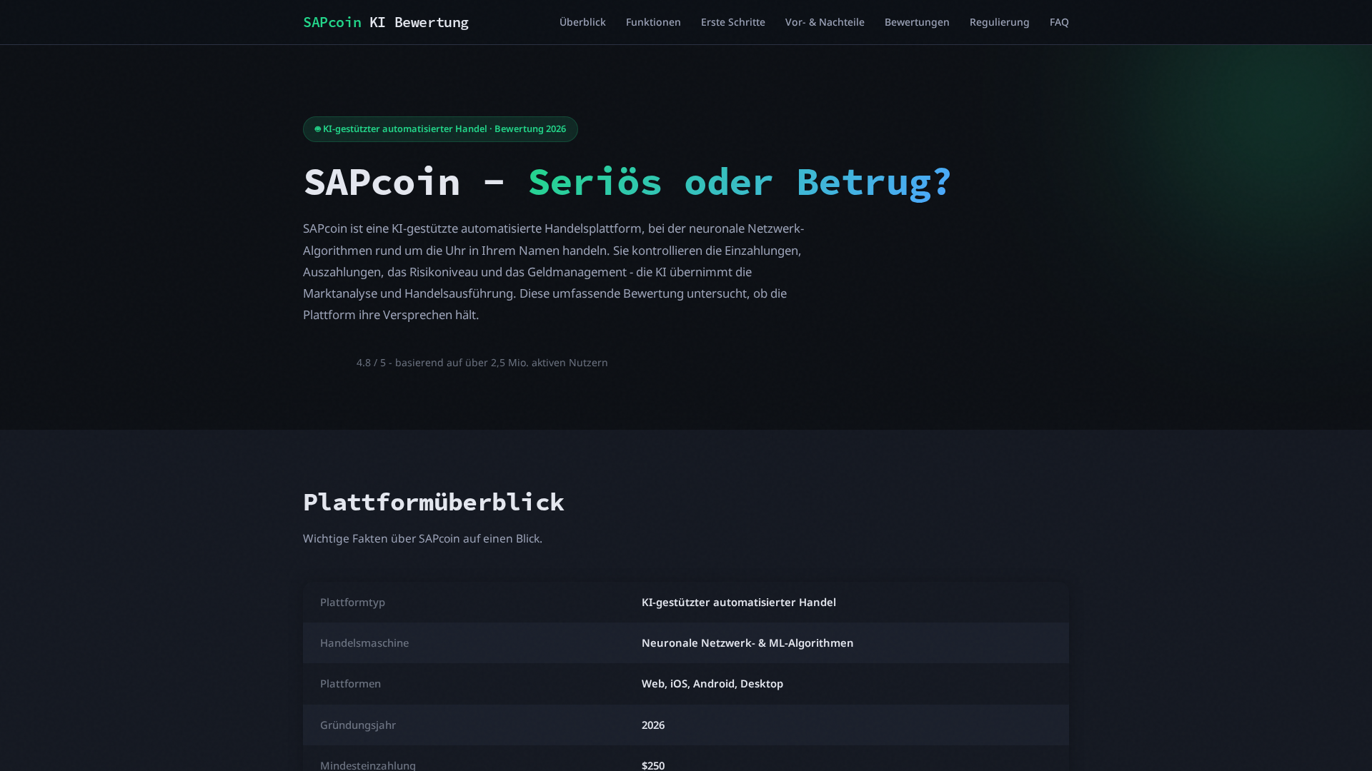 Screenshot of sapcoin-pro.de