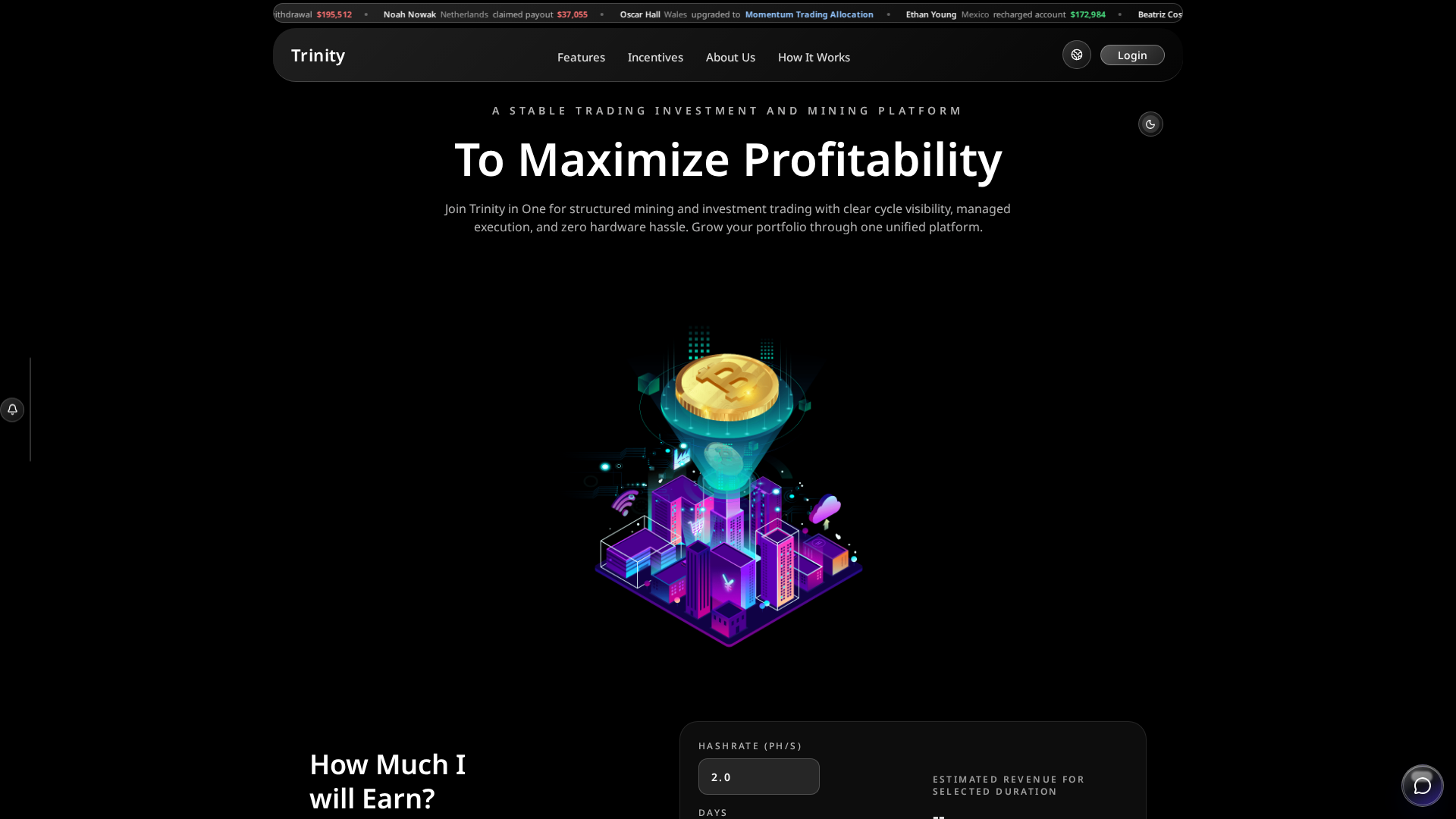 Screenshot of trinityin1investments.com