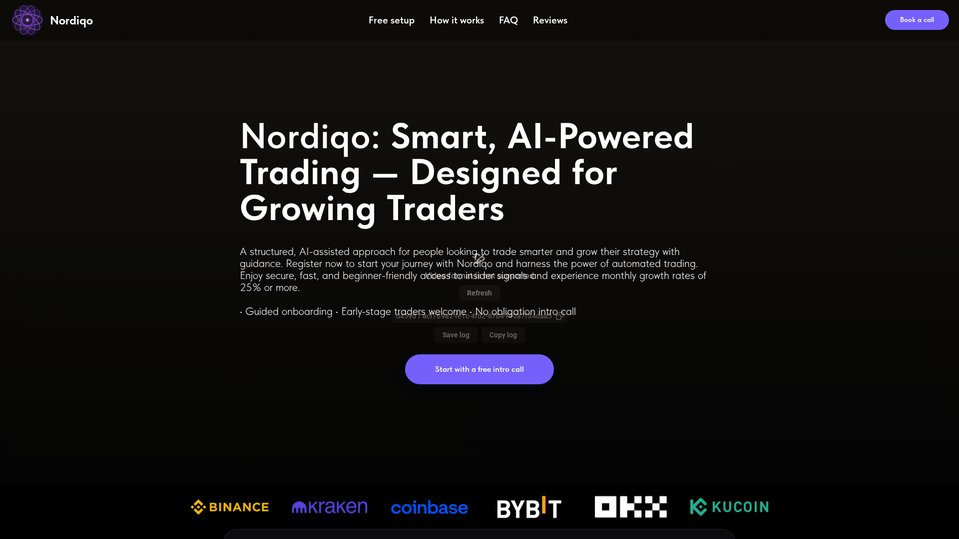 Screenshot of nordiqo.io