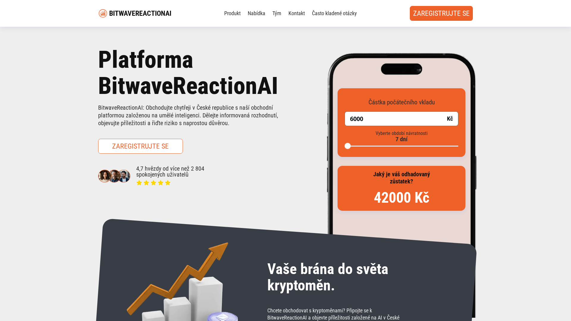Screenshot of bitwavereaction.net
