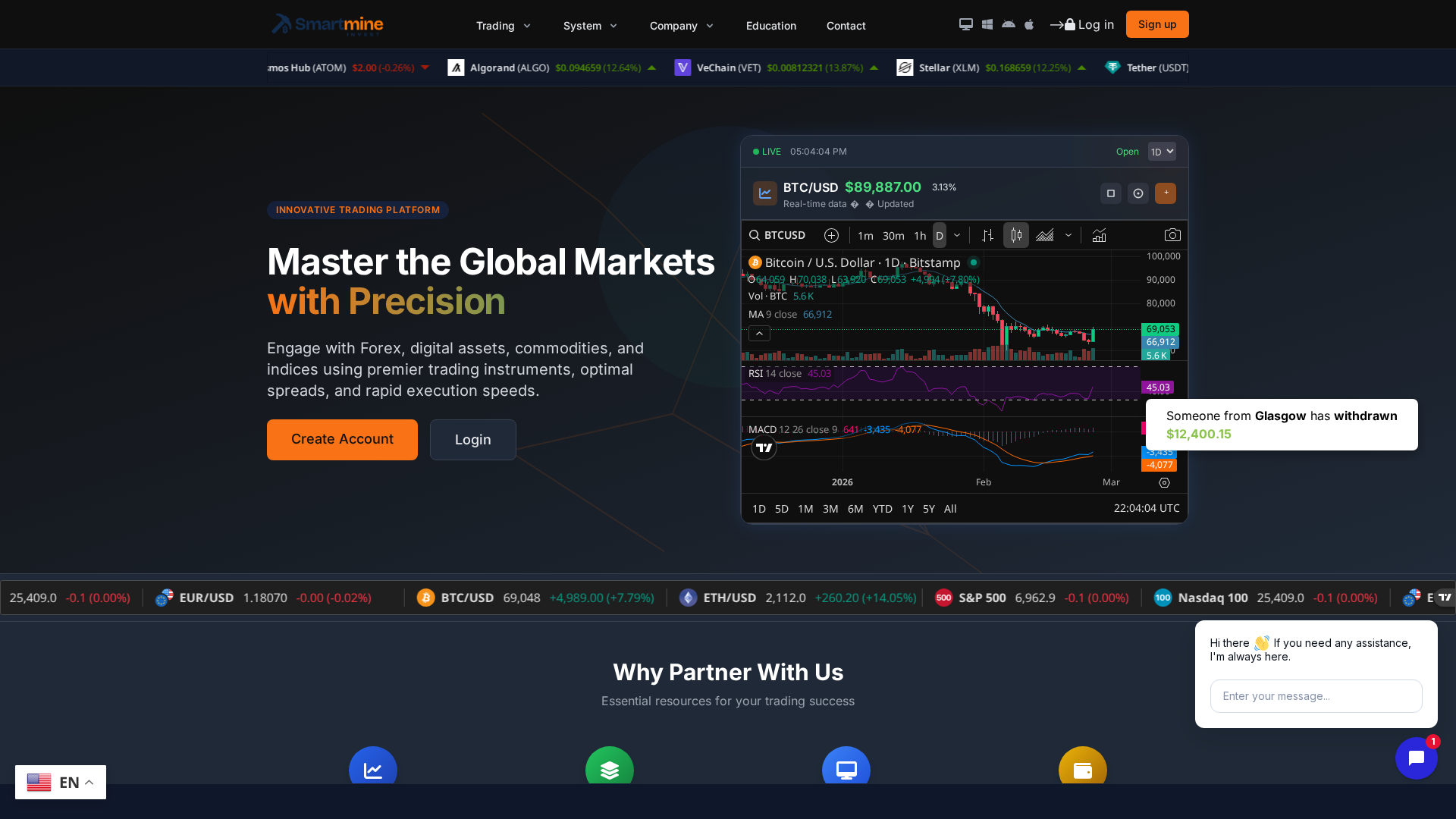 Screenshot of smartmineinvest.com