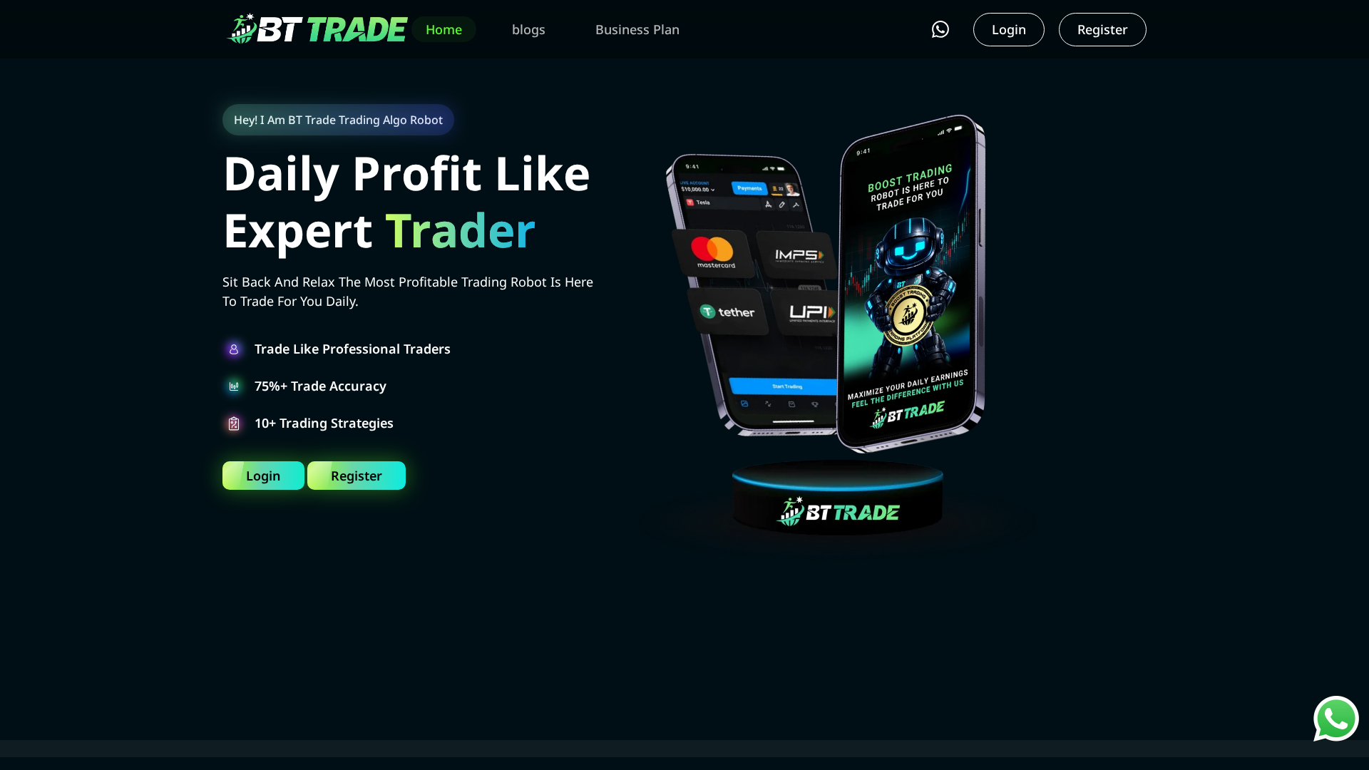 Screenshot of bttrade.org