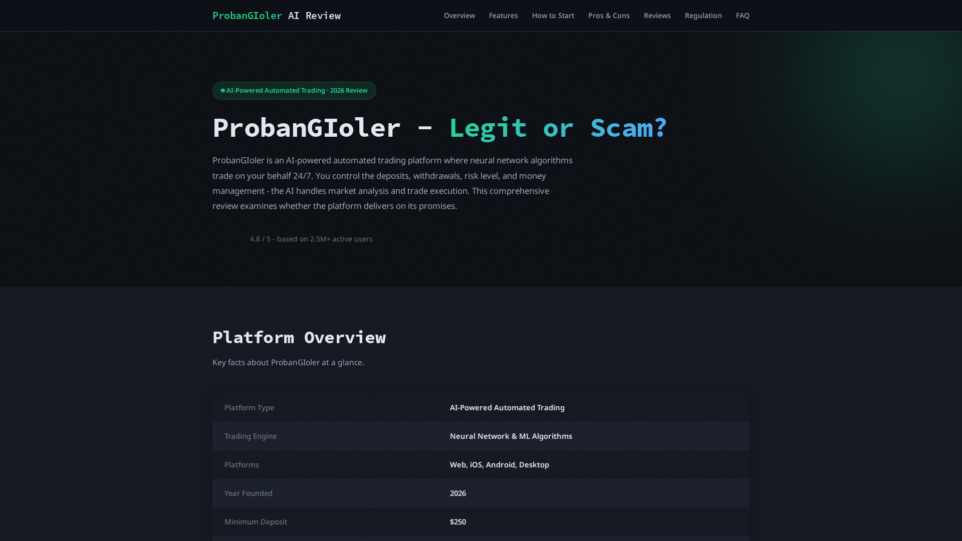 Screenshot of probangioler-official.com