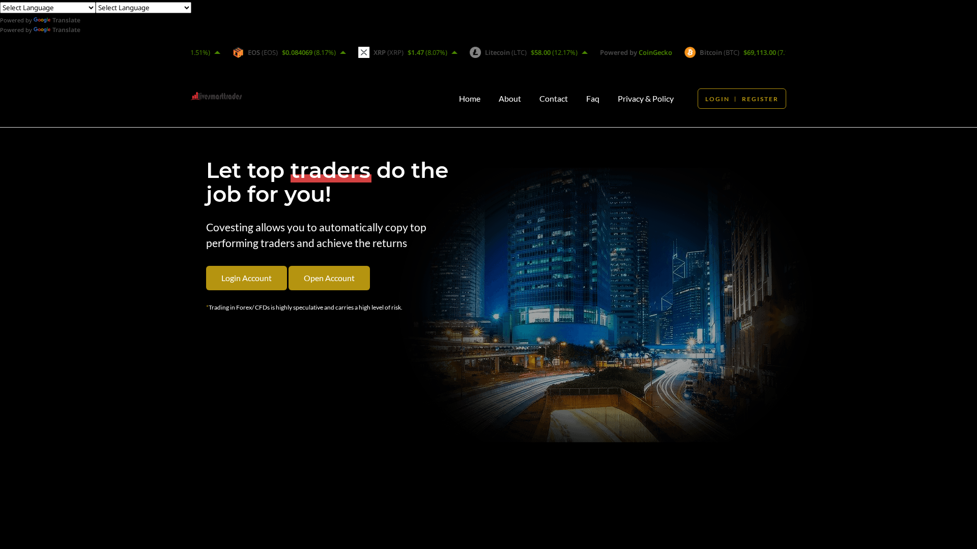 Screenshot of topexpertoption.live