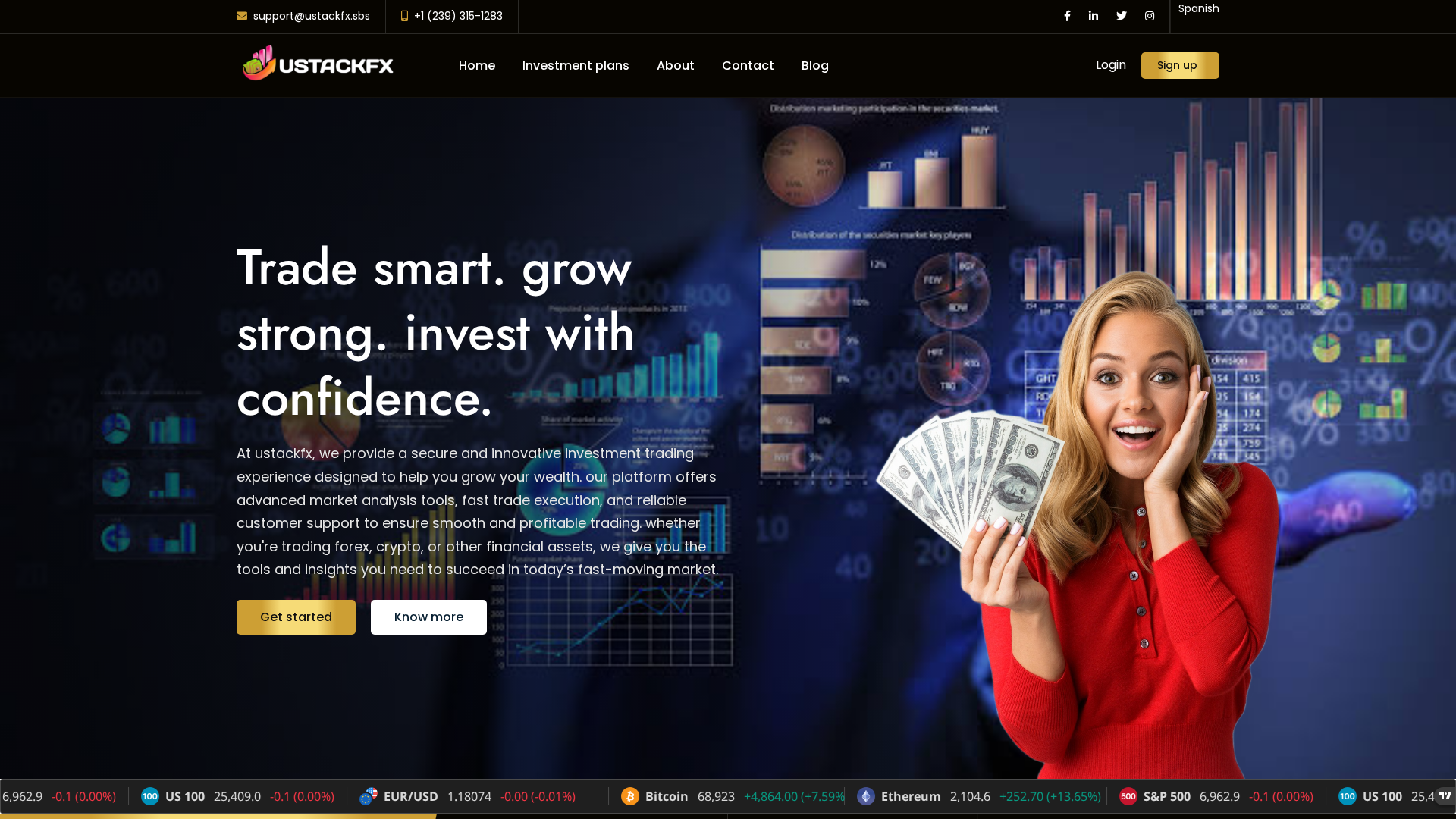 Screenshot of ustackfx.sbs