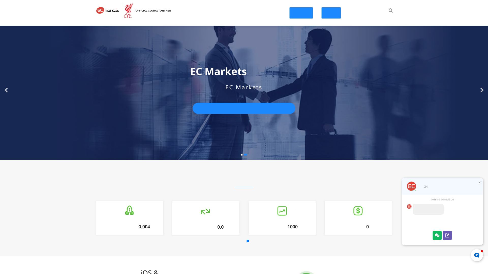 Screenshot of ecmarketscam.com