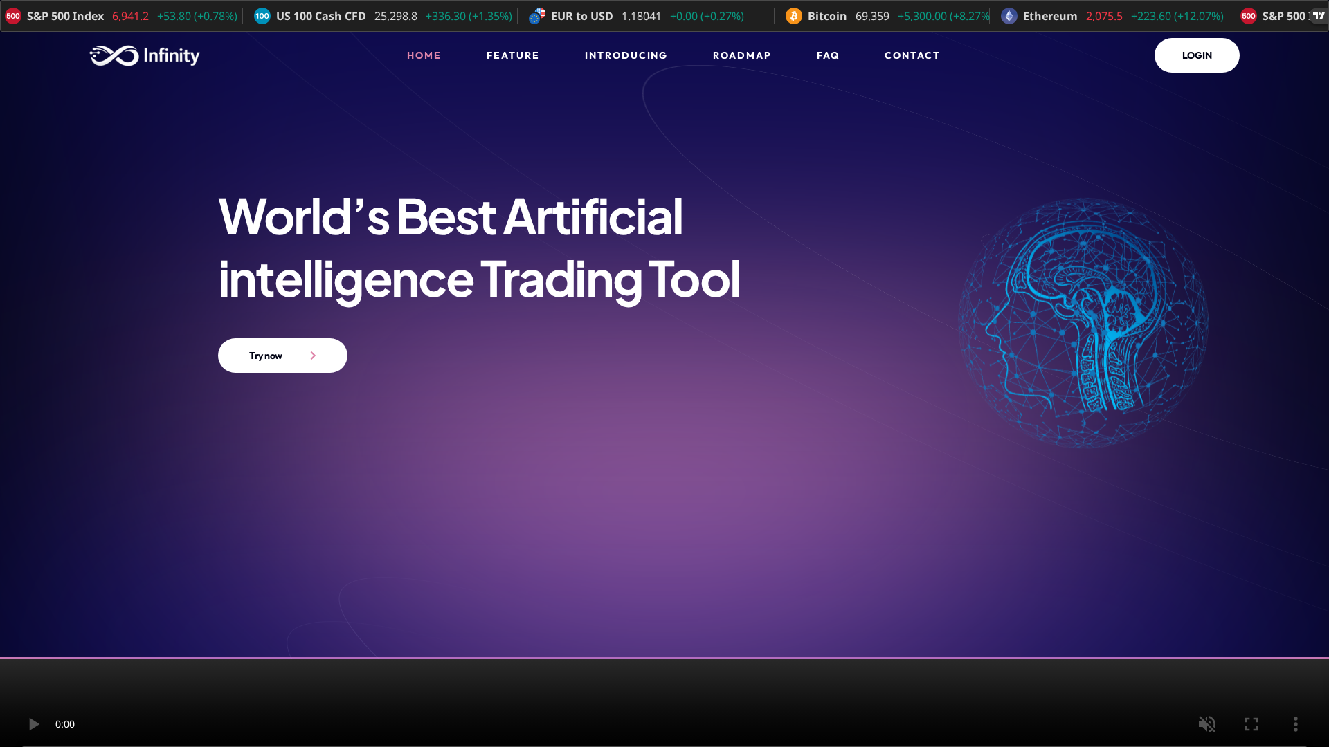 Screenshot of infinity-trades.com
