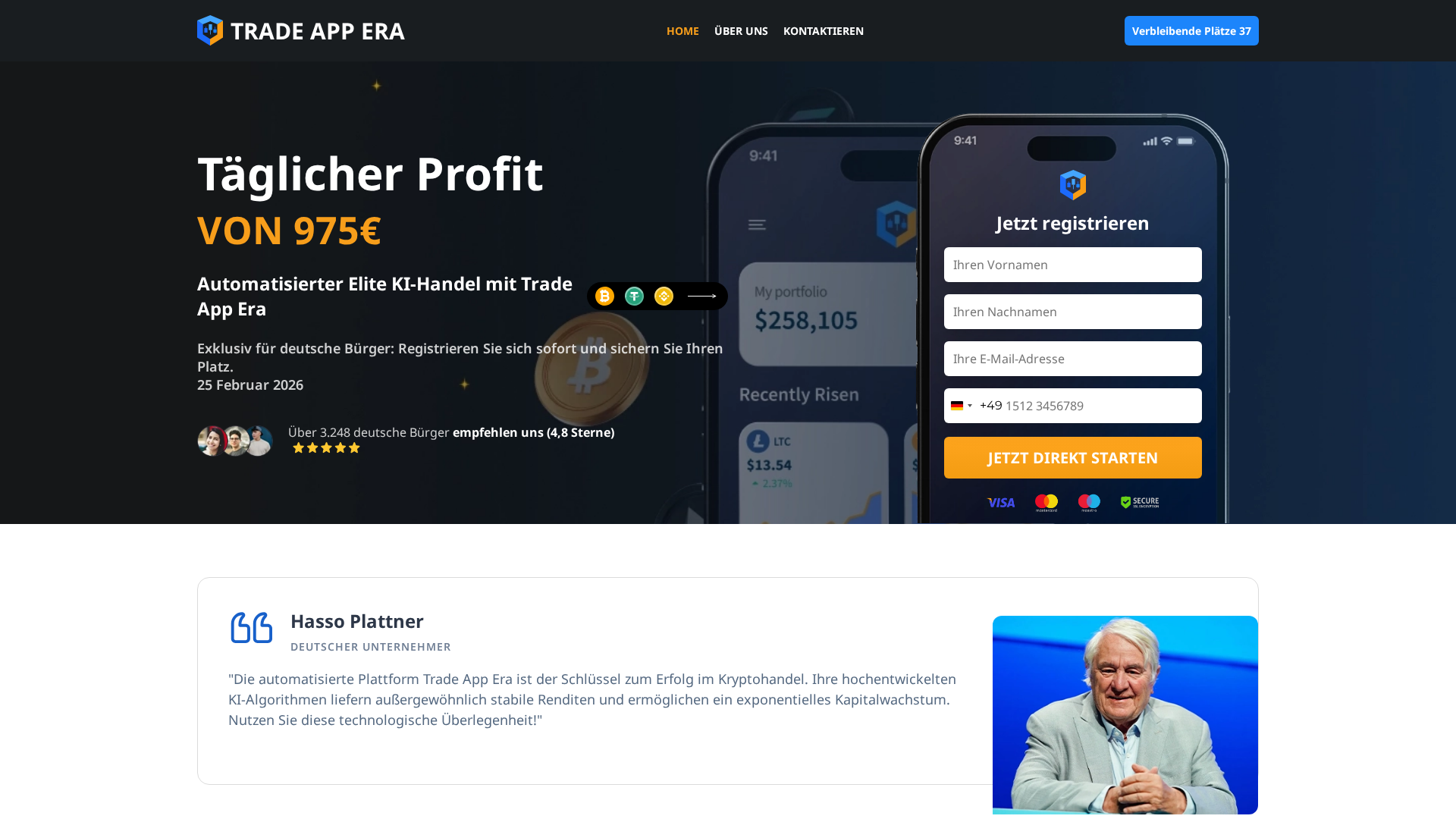 Screenshot of trade-appera.de