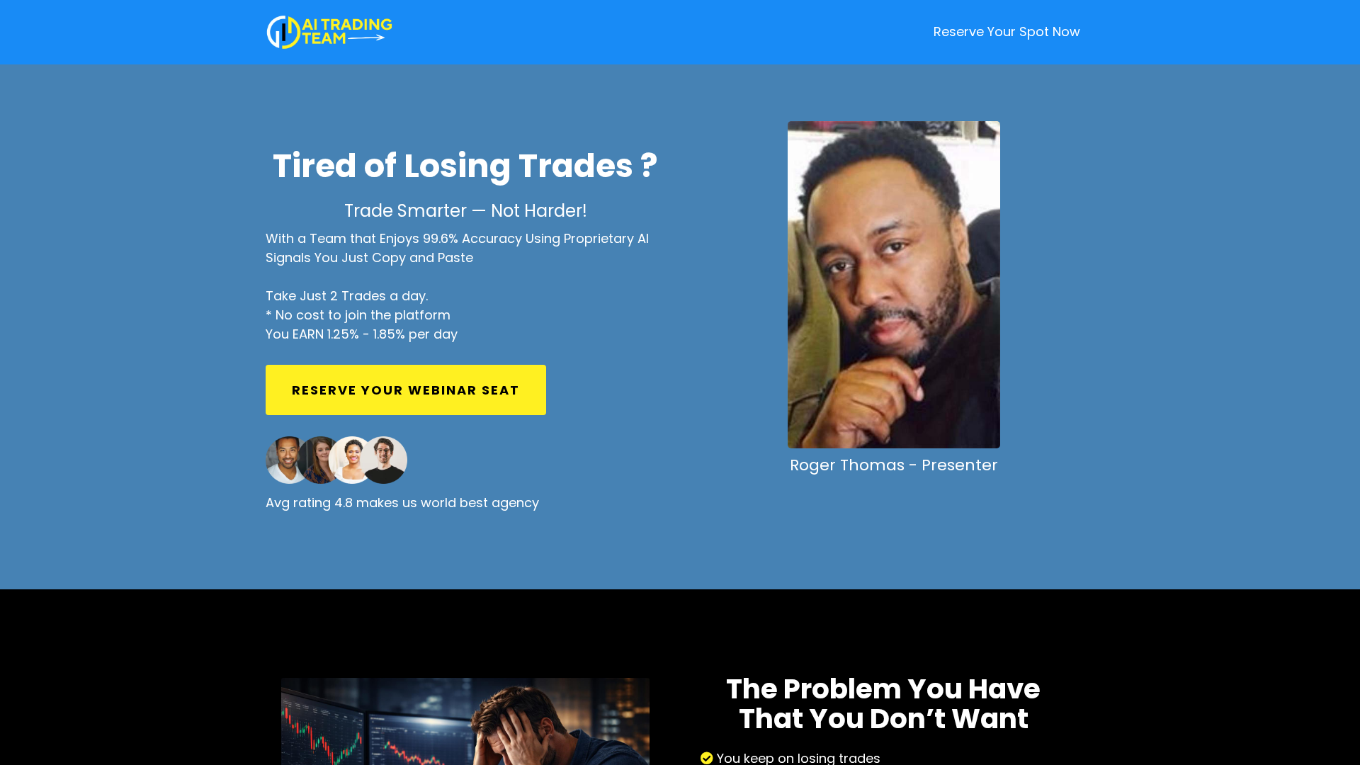 Screenshot of aitradingteam.com