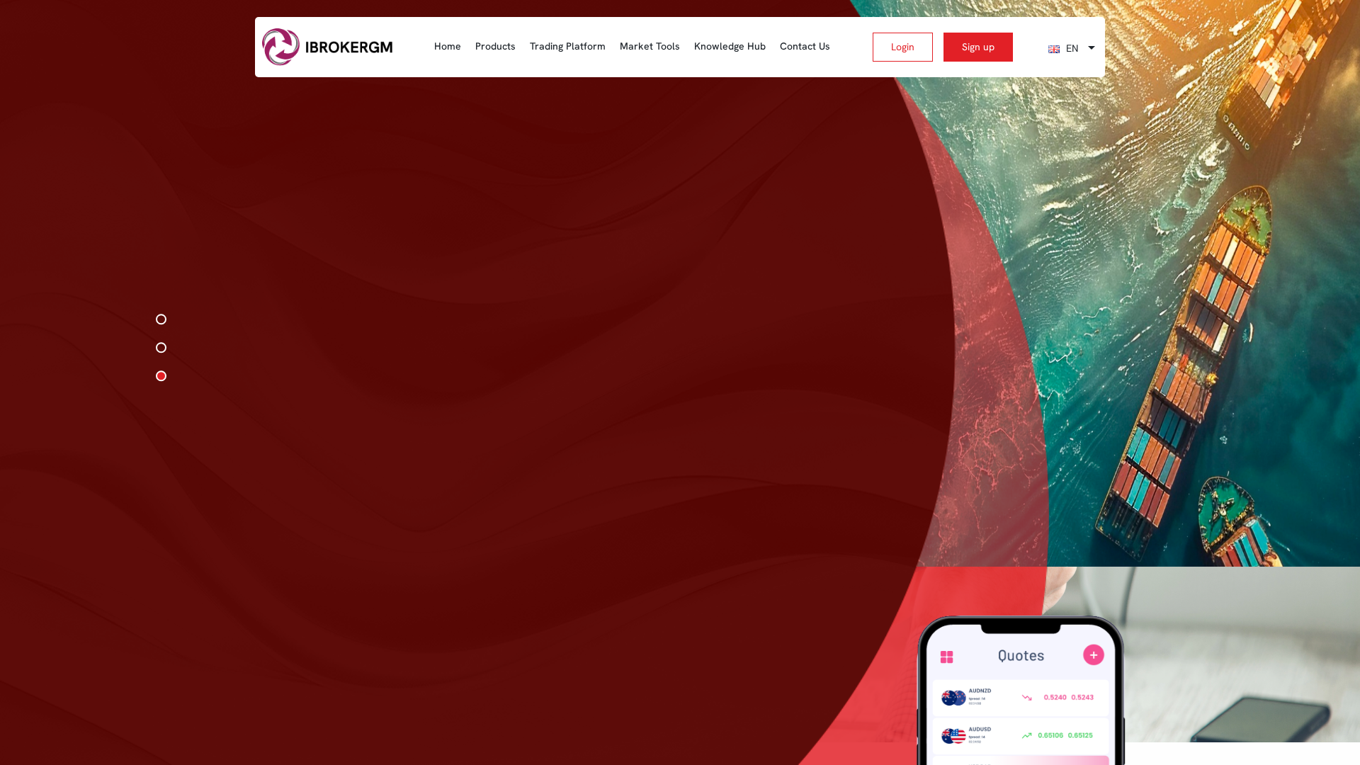 Screenshot of ibrokergm.com