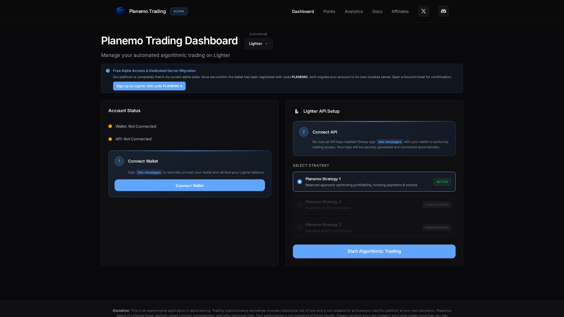 Screenshot of planemotrading.lat