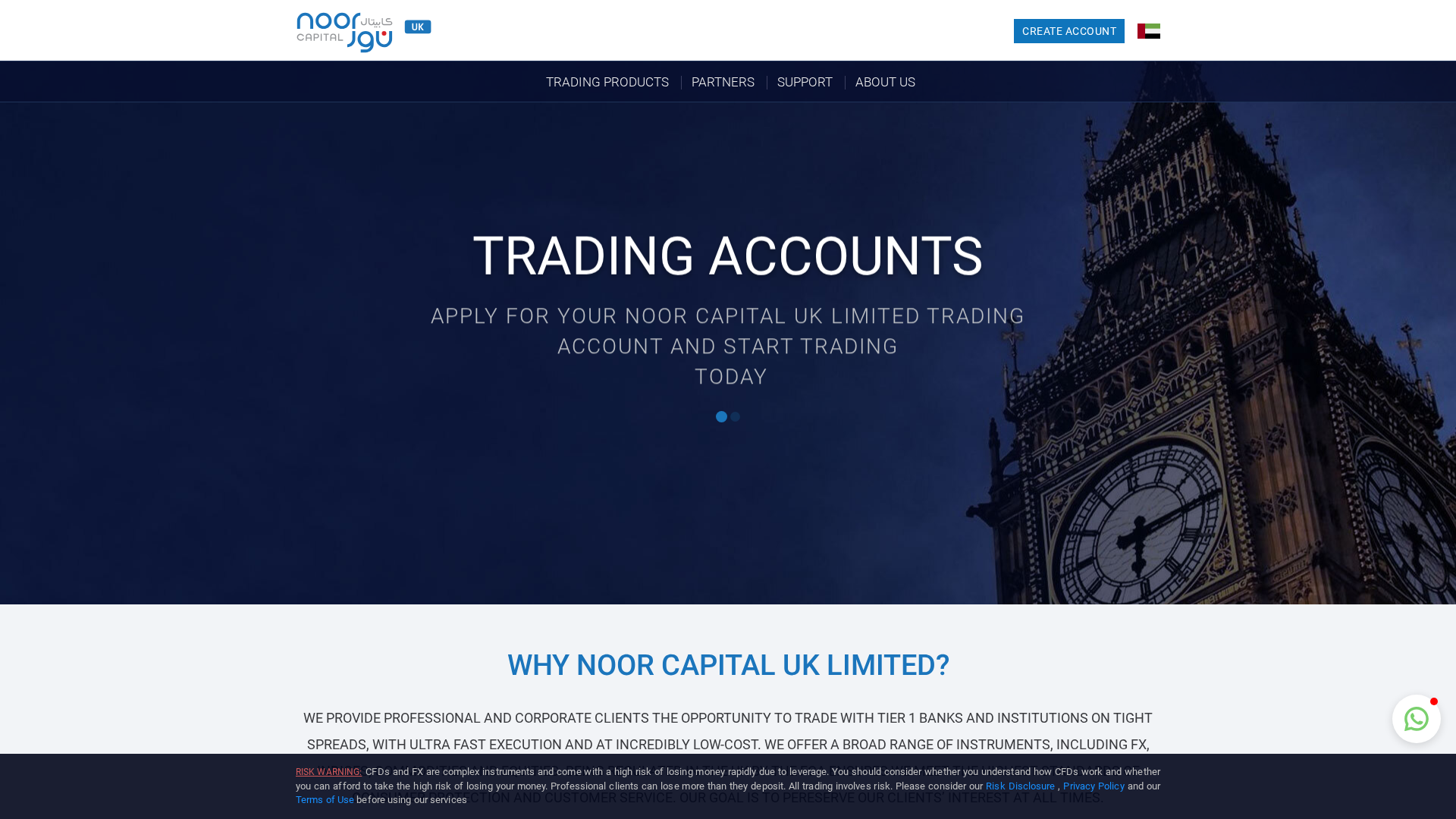 Screenshot of noor-capitaluae.org
