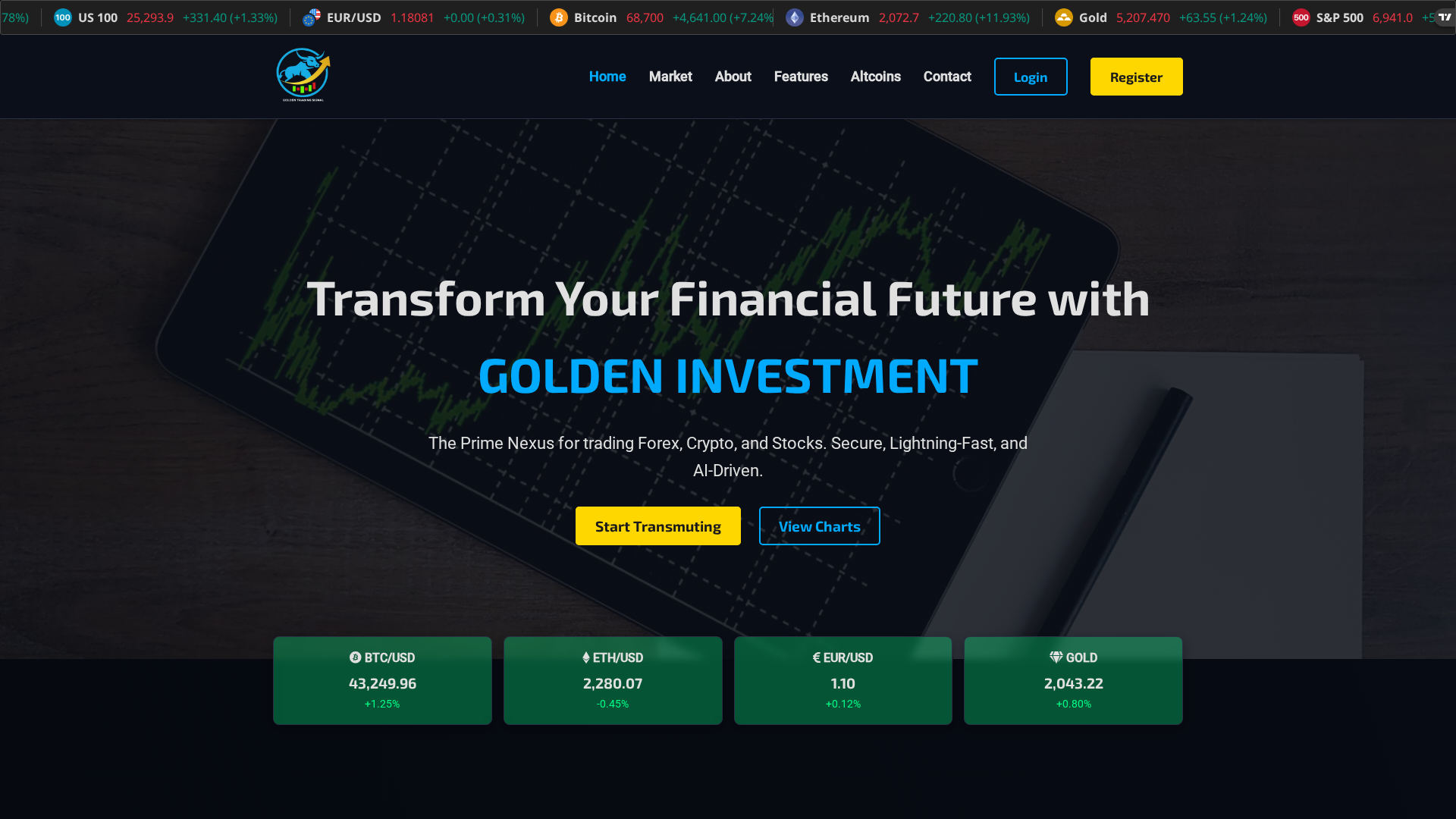 Screenshot of goldeninvestment.site