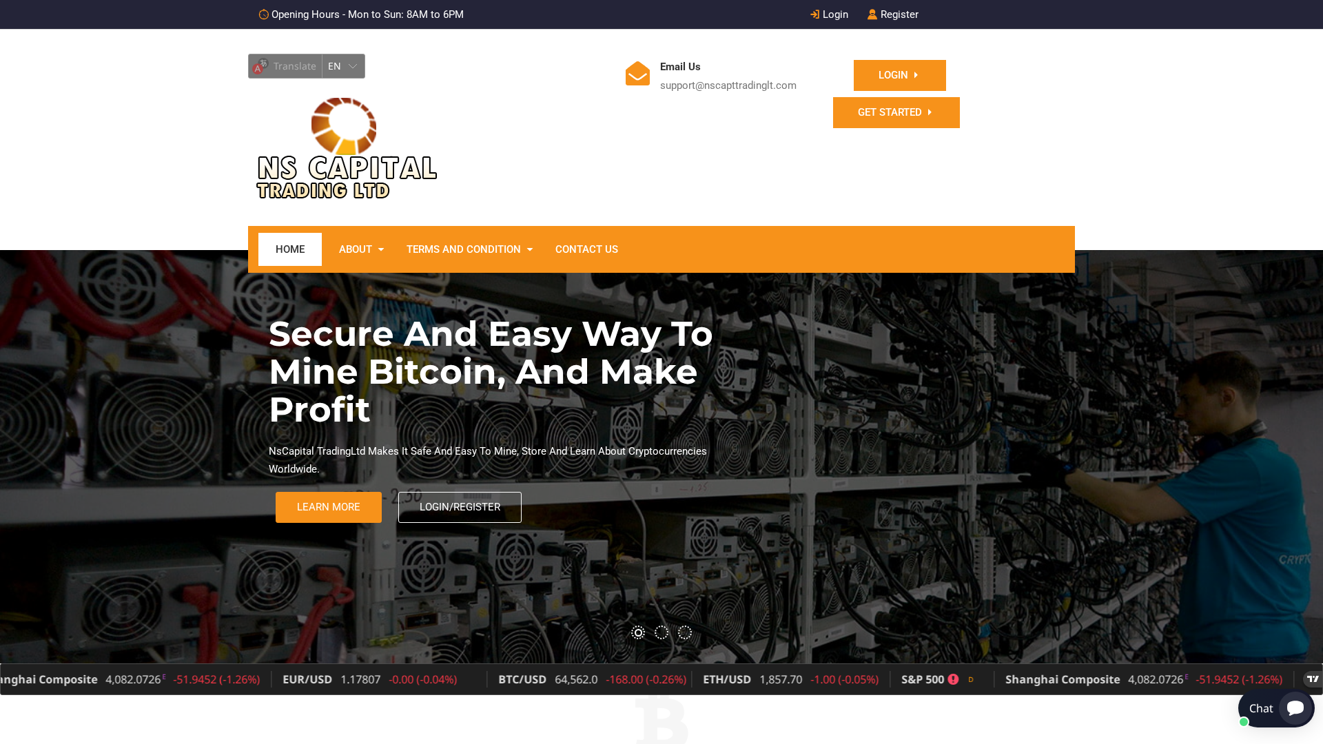 Screenshot of nscapttradinglt.com