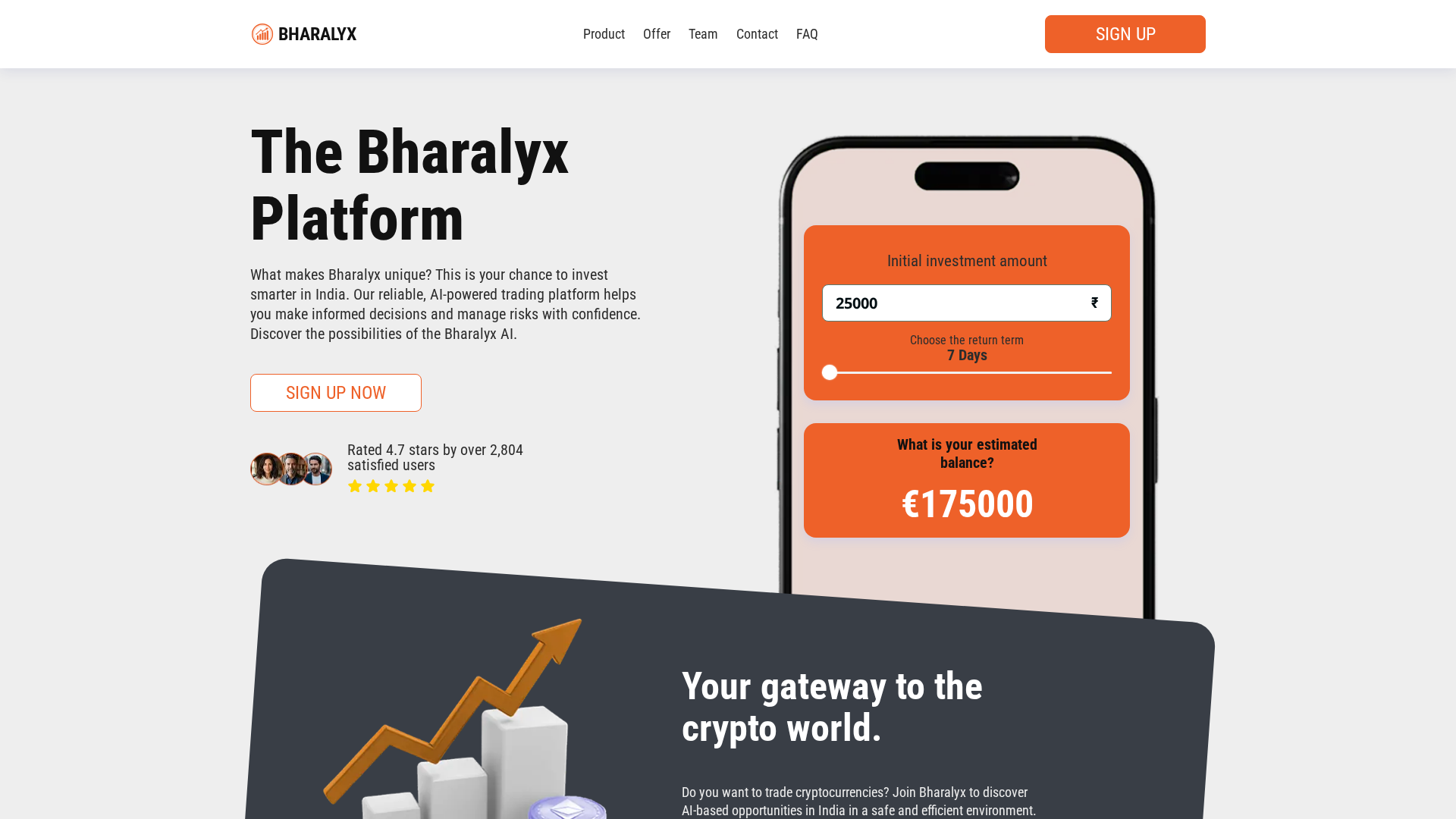 Screenshot of bharalyx-ai.com