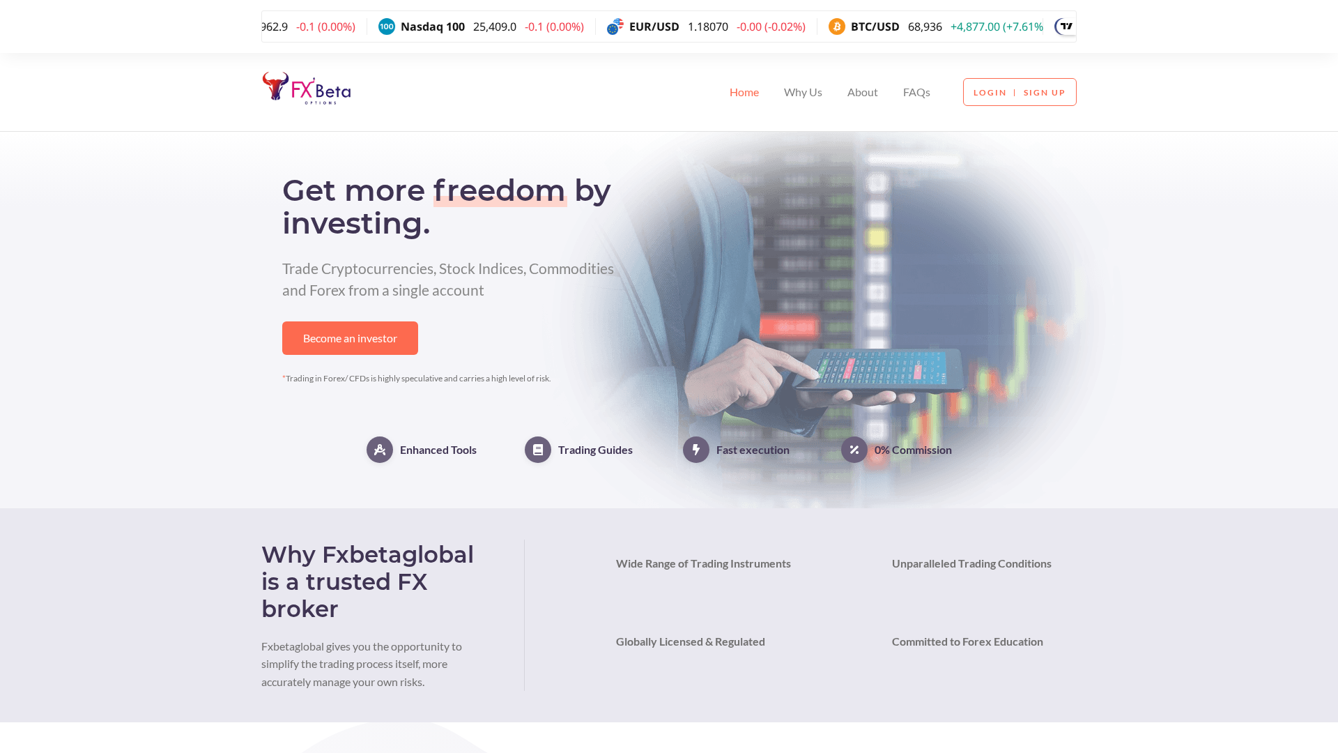 Screenshot of fxbetaglobal.com