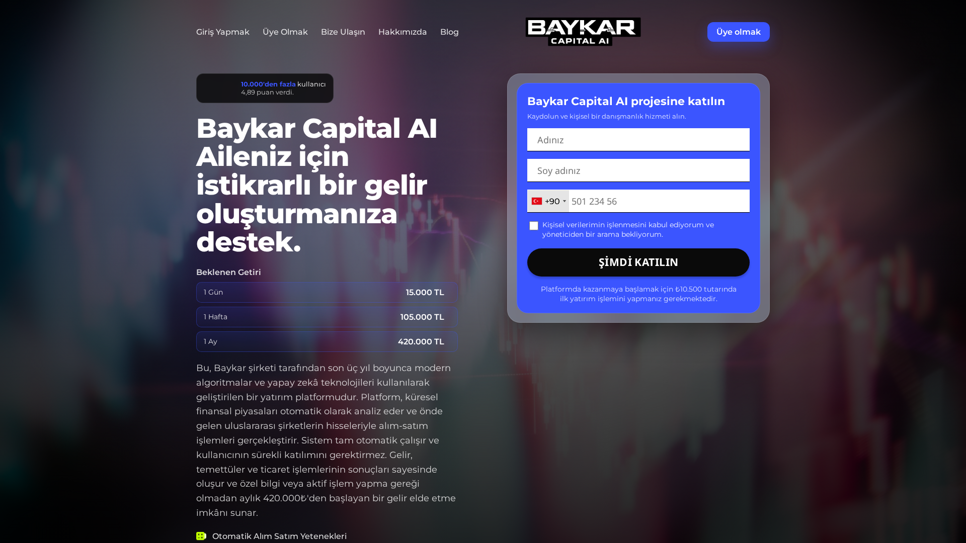 Screenshot of baykar.capital
