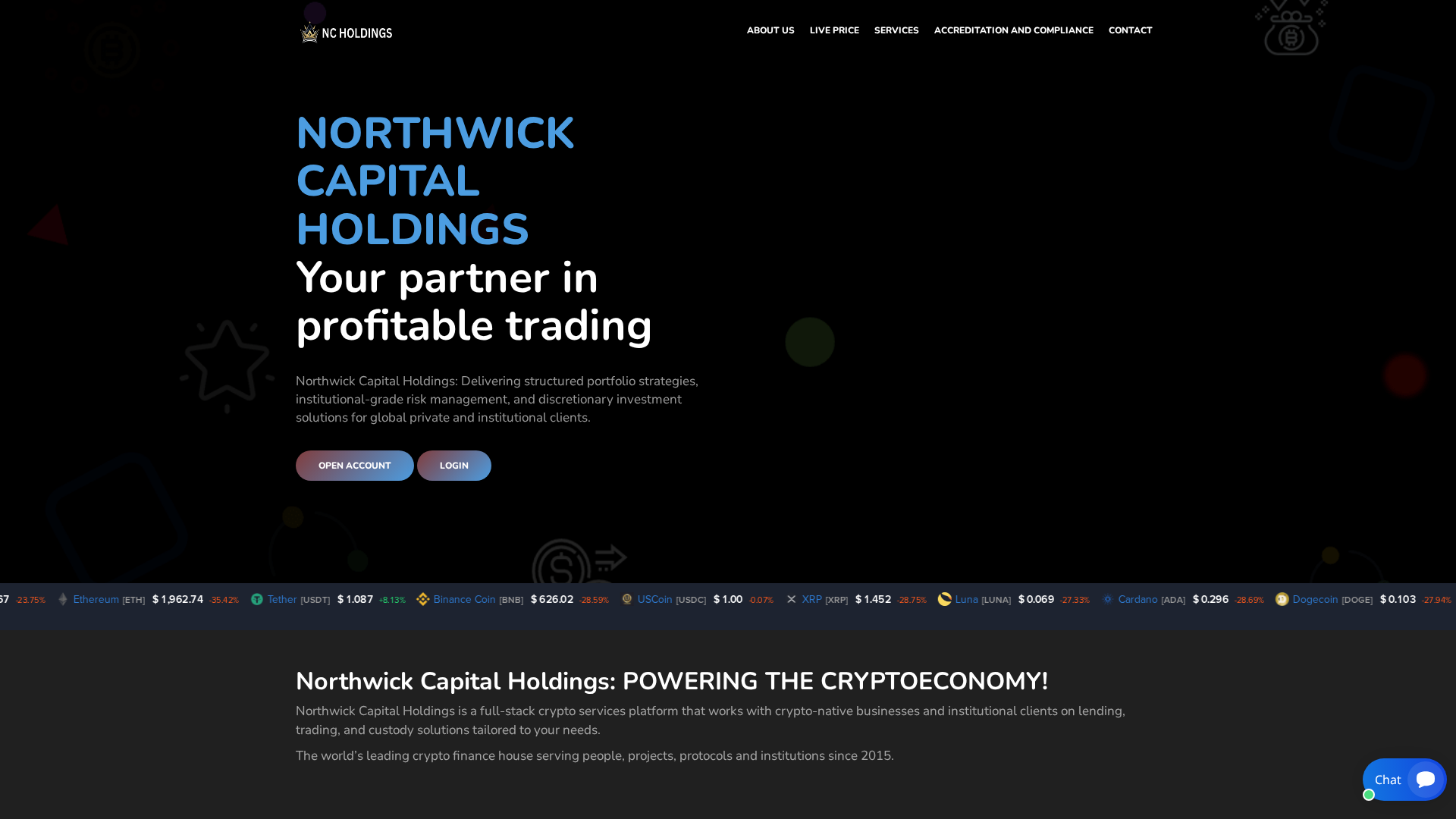 Screenshot of northwickcapitalholdings.com