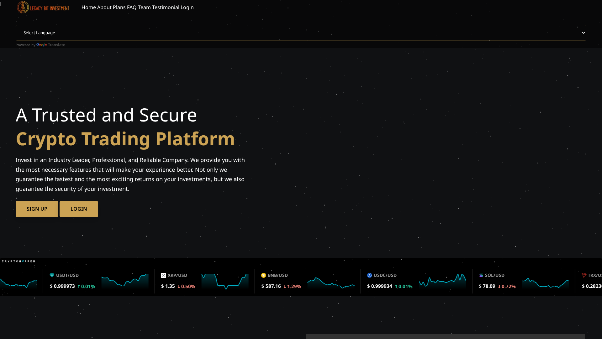 Screenshot of legacybitinvest.org
