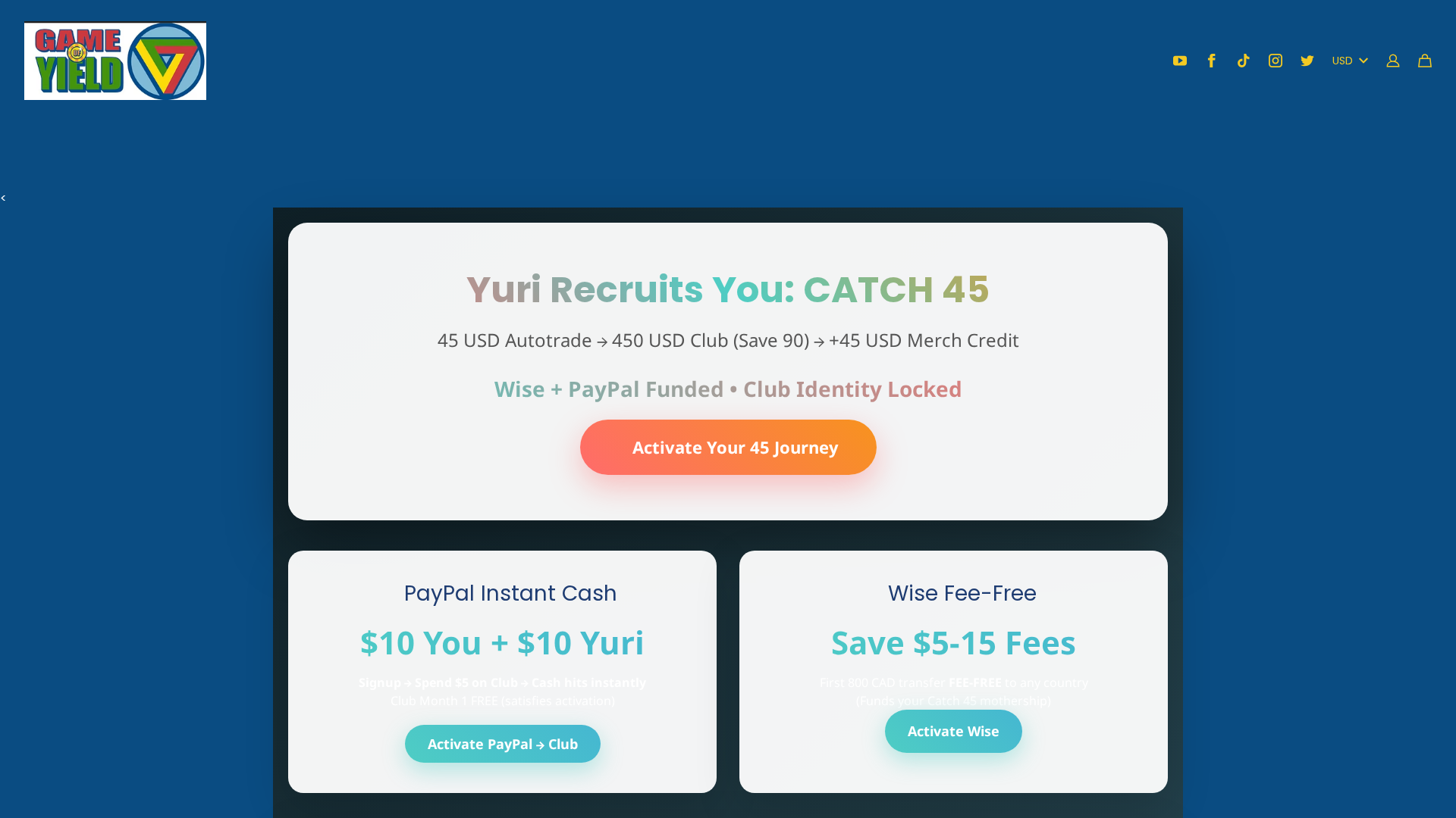 Screenshot of gameofyield.store