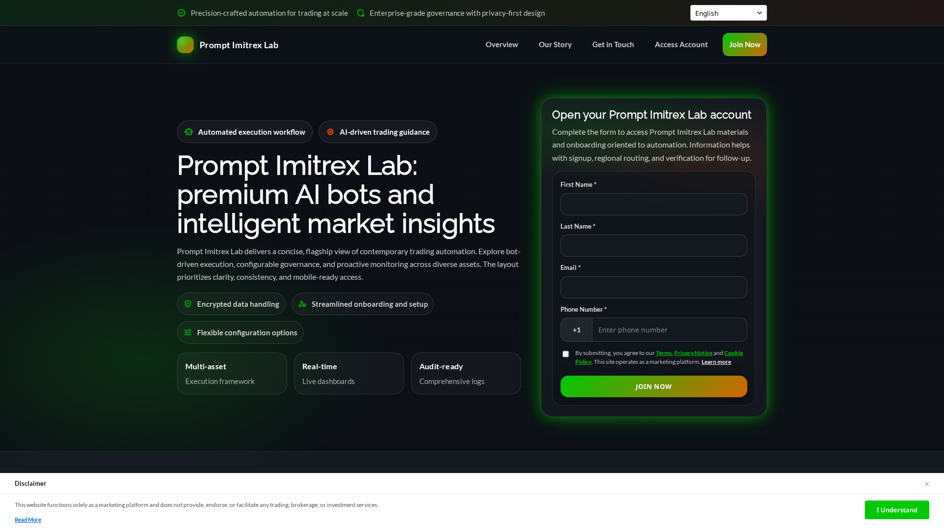 Screenshot of promptimitrexlab.cfd